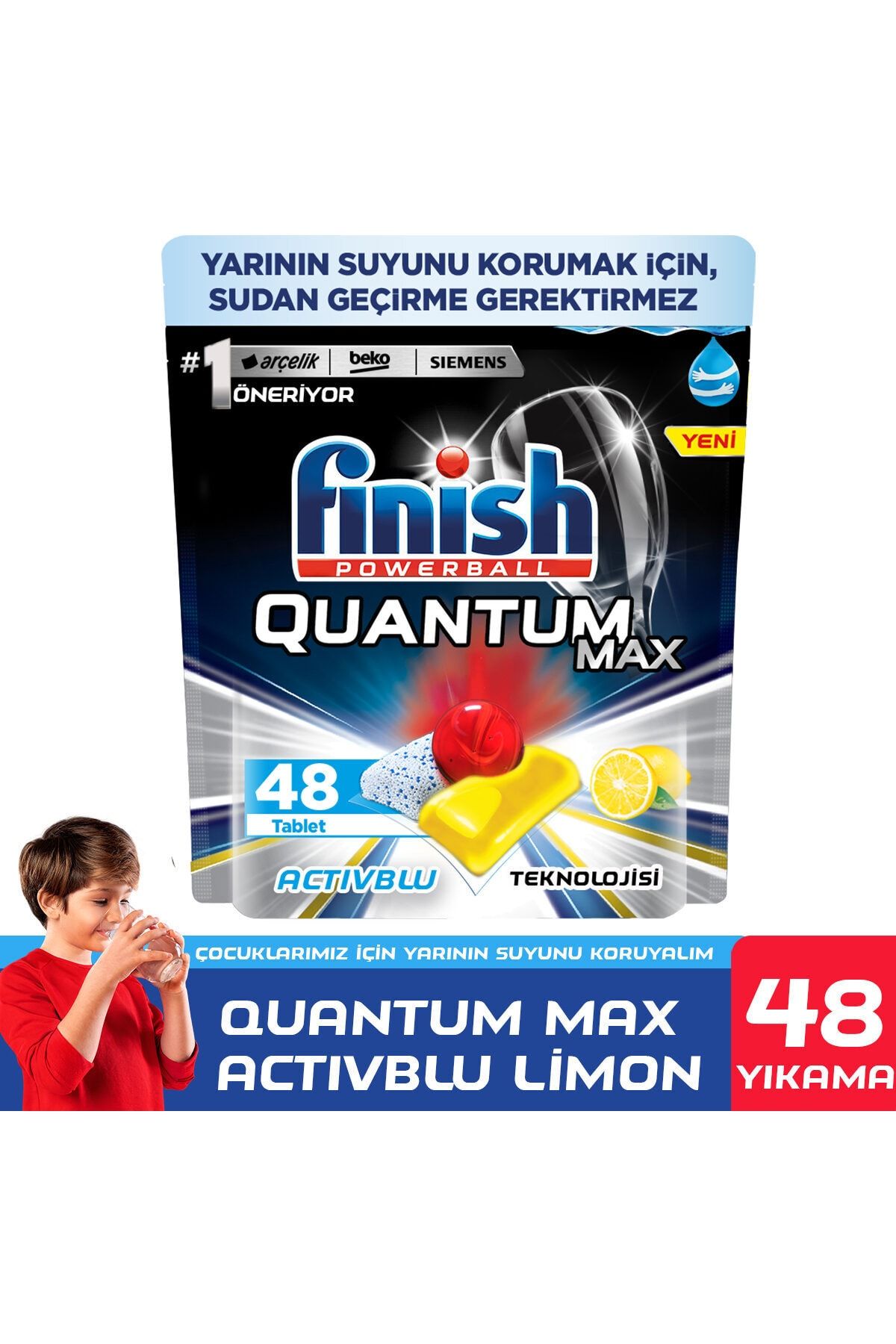 Finish Quantum Max Limon 48 Tablet