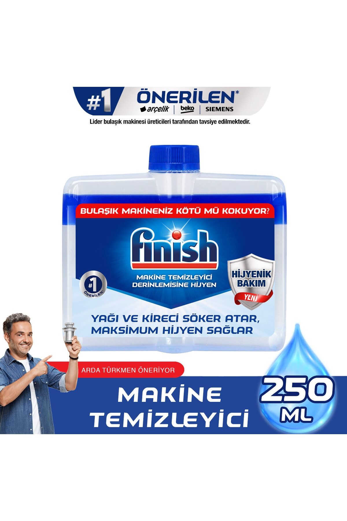 Finish Bulaşık Makinesi Temizleyici Sıvı 250 ml