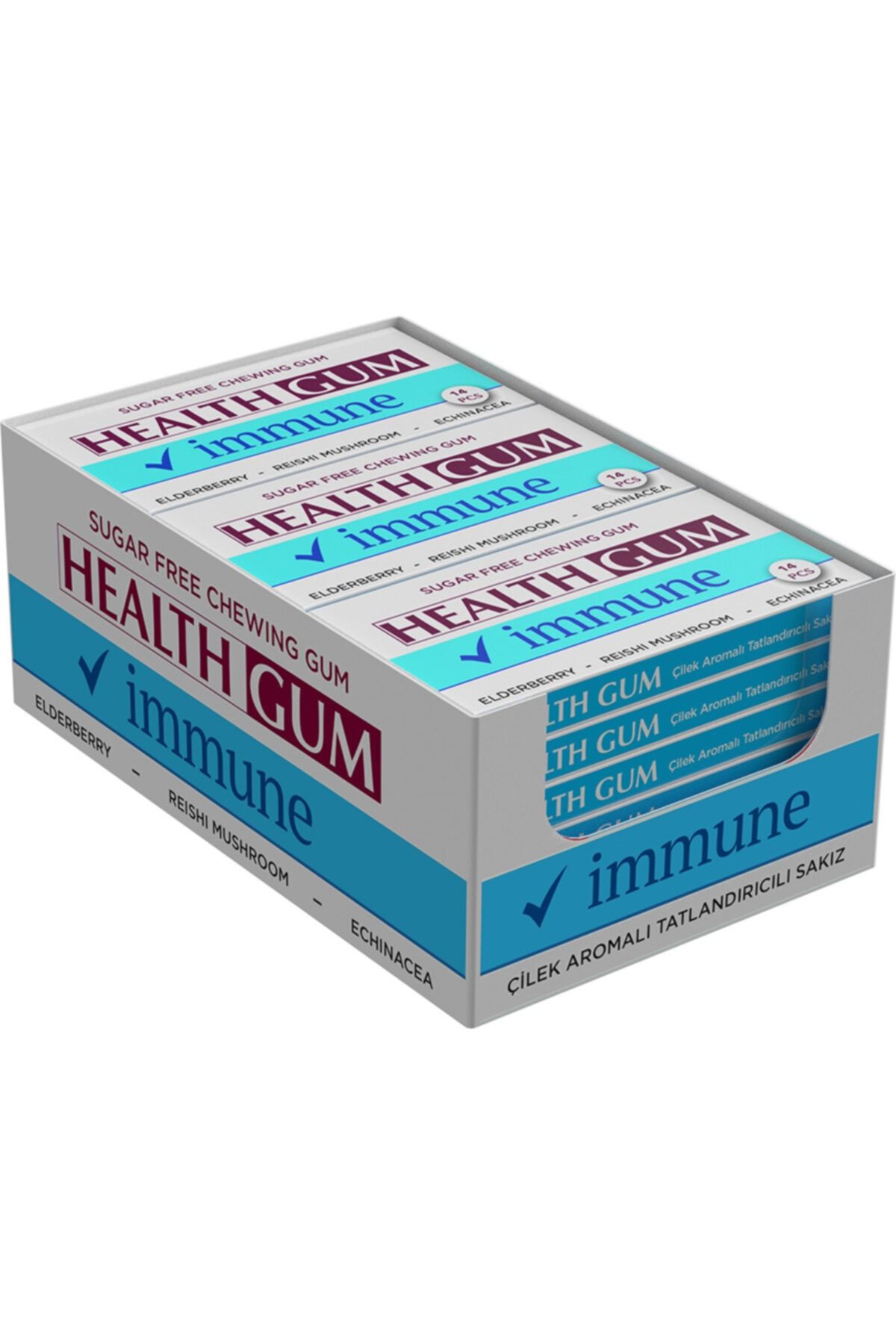 Health Gum Immune 18'li Kutu Sakız
