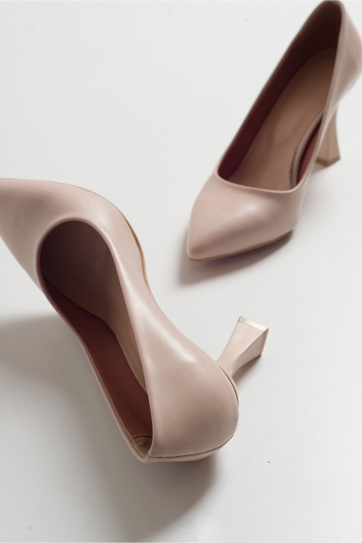 LuviShoes 620 Ten Cilt Topuklu Kadın Ayakkabı