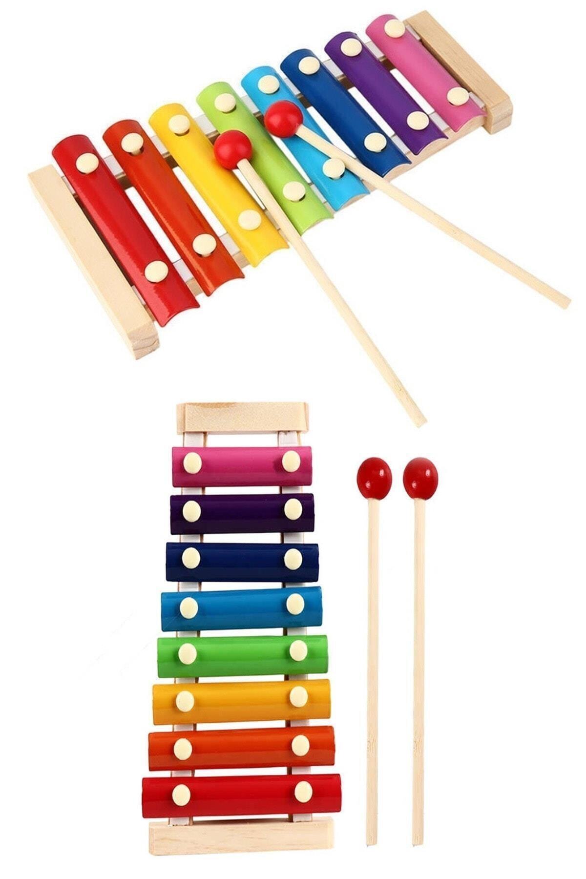 Toptanpro Eğitici Bebek Ahşap Klisefon Müzik Aleti