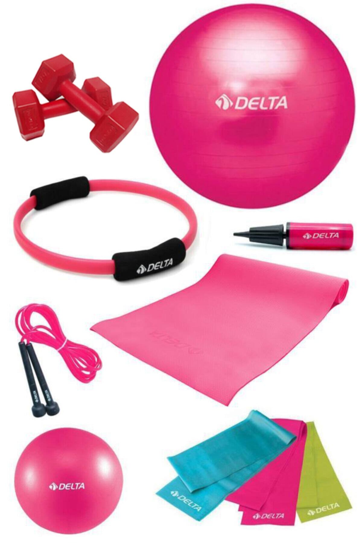 Delta 4 MM Minderli PFS Fuşya Full Pilates Seti ( 65 cm - 20 cm )