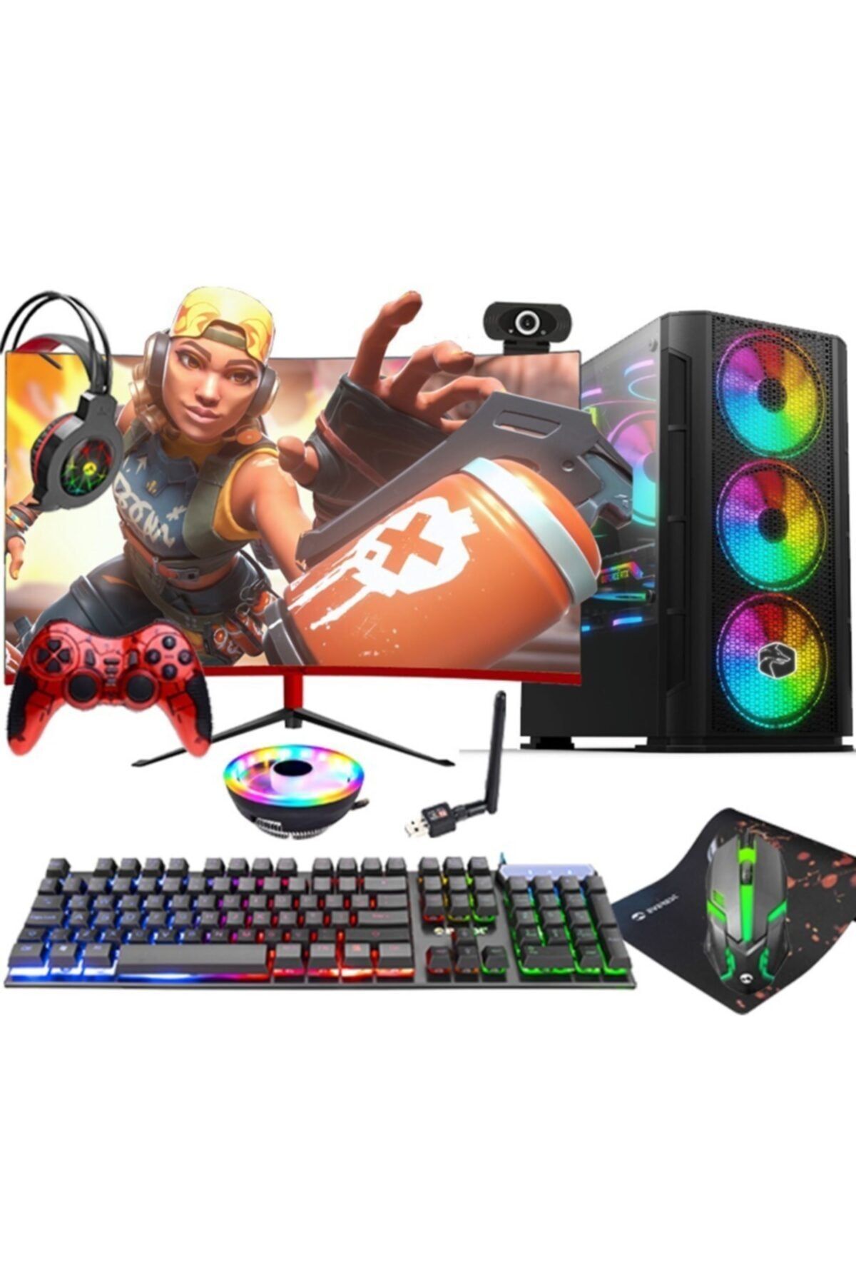 Aizen Z17 I5-3470 16 Ram 500 128 Gtx 750ti 24''monitör Oyuncu Pc