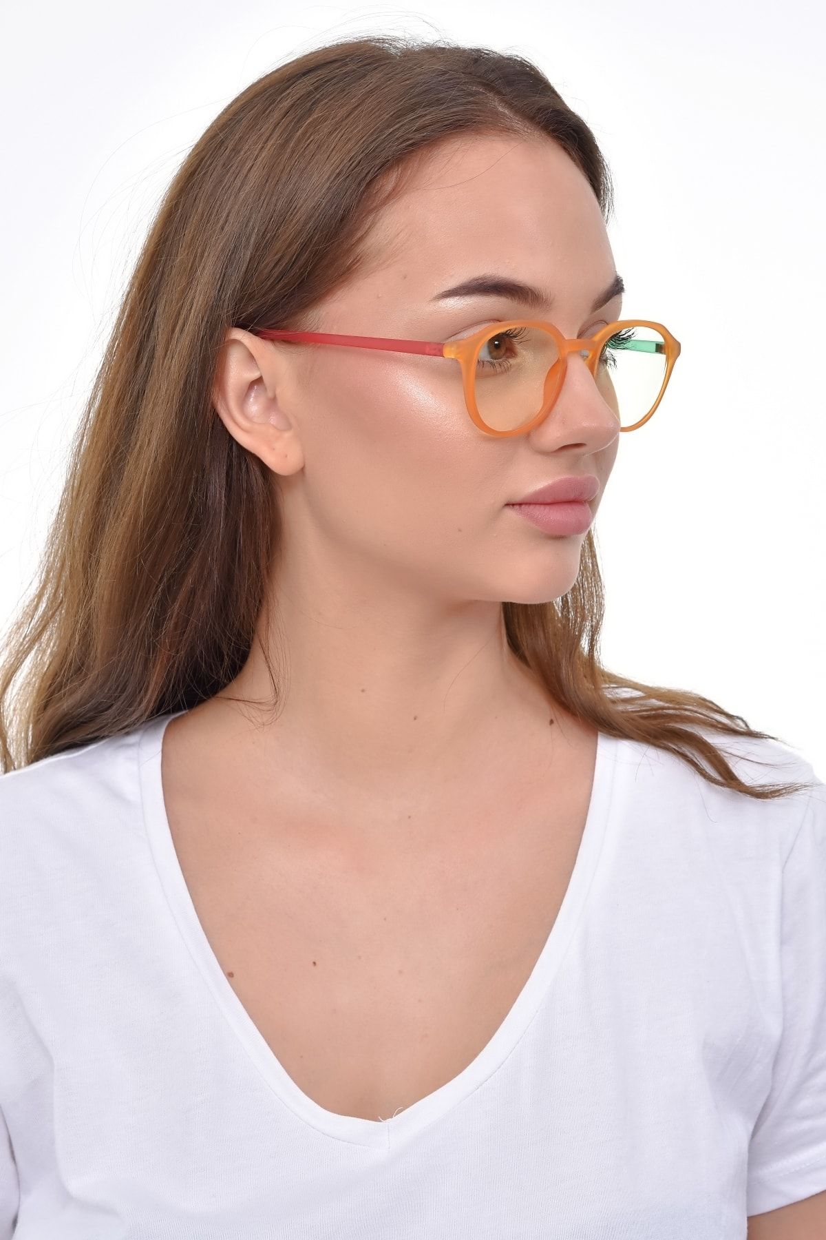 PETİTO Rainbow Unisex Mavi Işık Korumalı Ekran Gözlüğü 47-20-140 orta ölçekte ve hafif