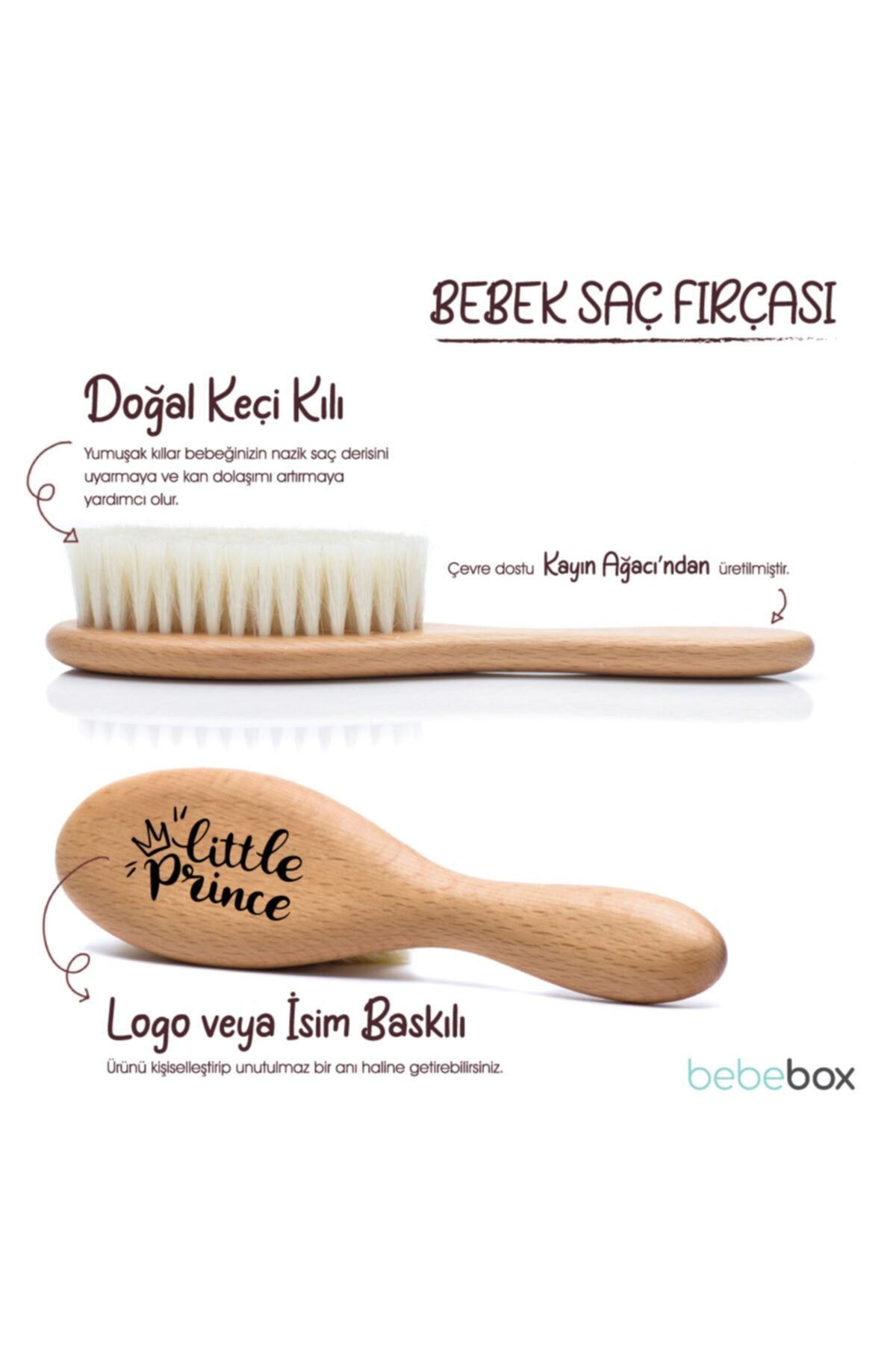 BEBEBOX Little Prince Bebek Saç Fırçası