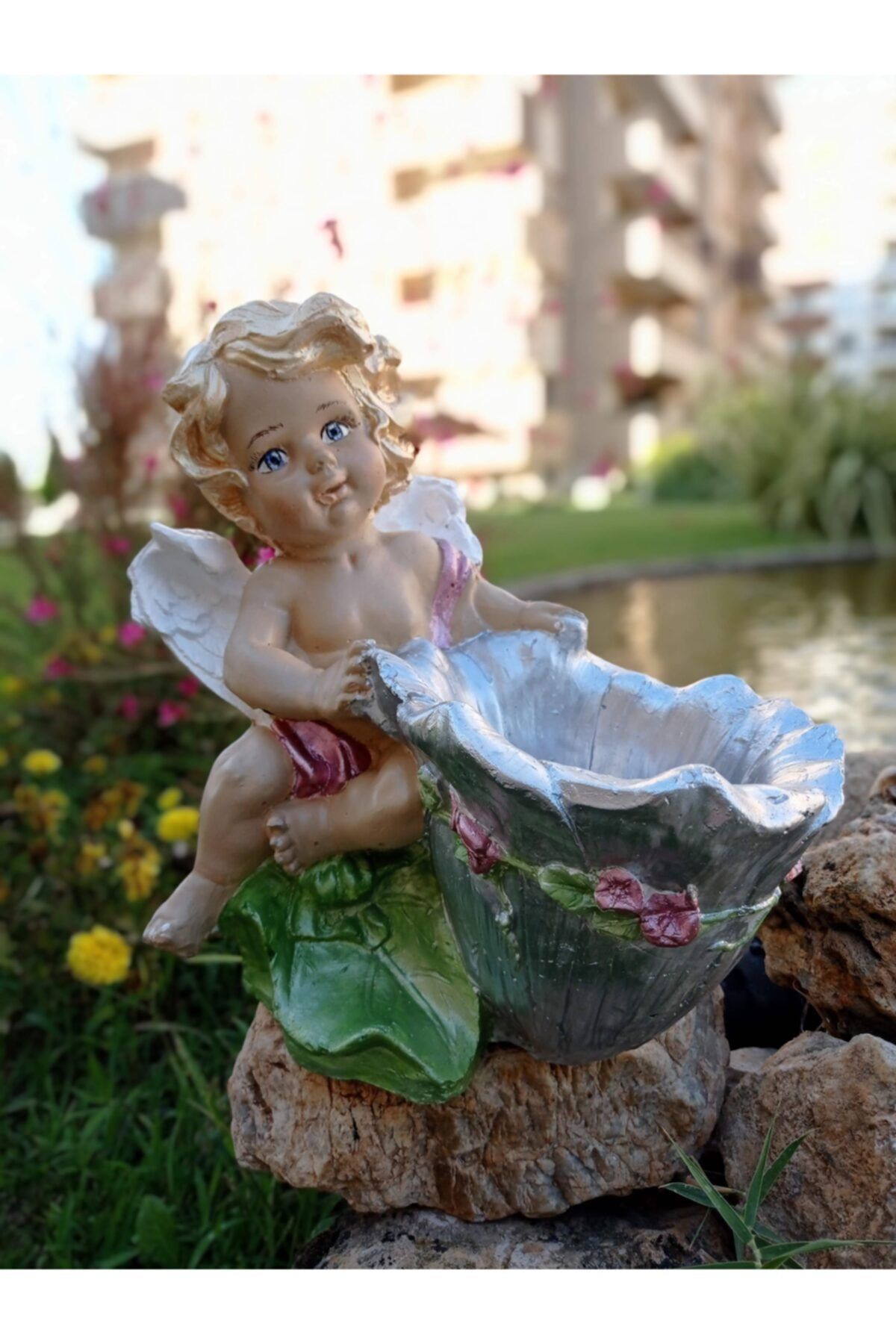 BilgeCe hoMe Melek Bahçe Heykeli
