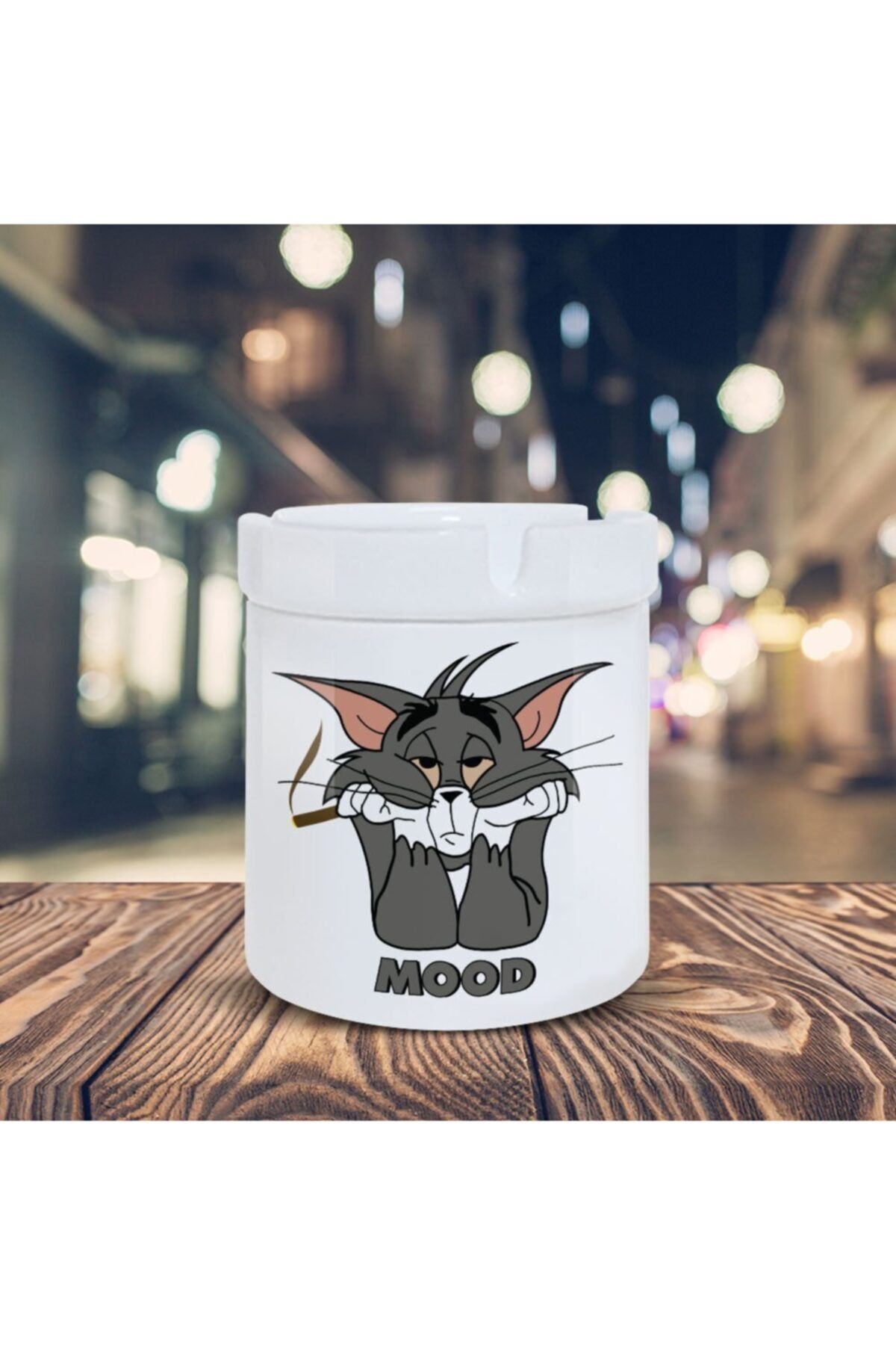 Asilmeydan Tom ve Jerry Yorgun Tom Baskılı Kül Tablası