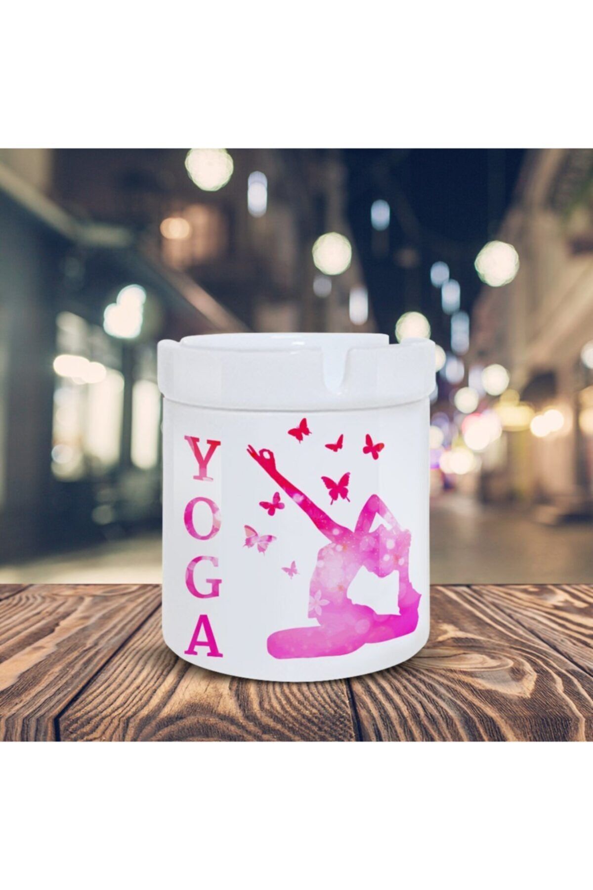 Asilmeydan Yoga Meditasyon Baskılı Küllük Kül Tablası-08144