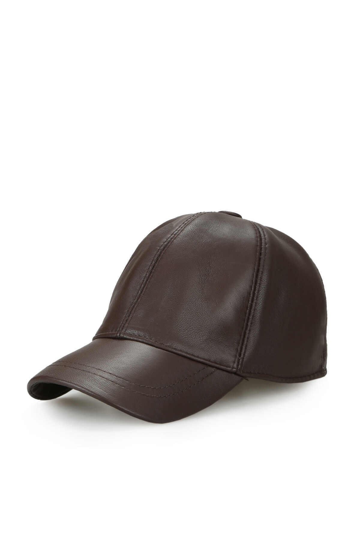 Rupen Kraft Unisex Hakiki Deri Şapka