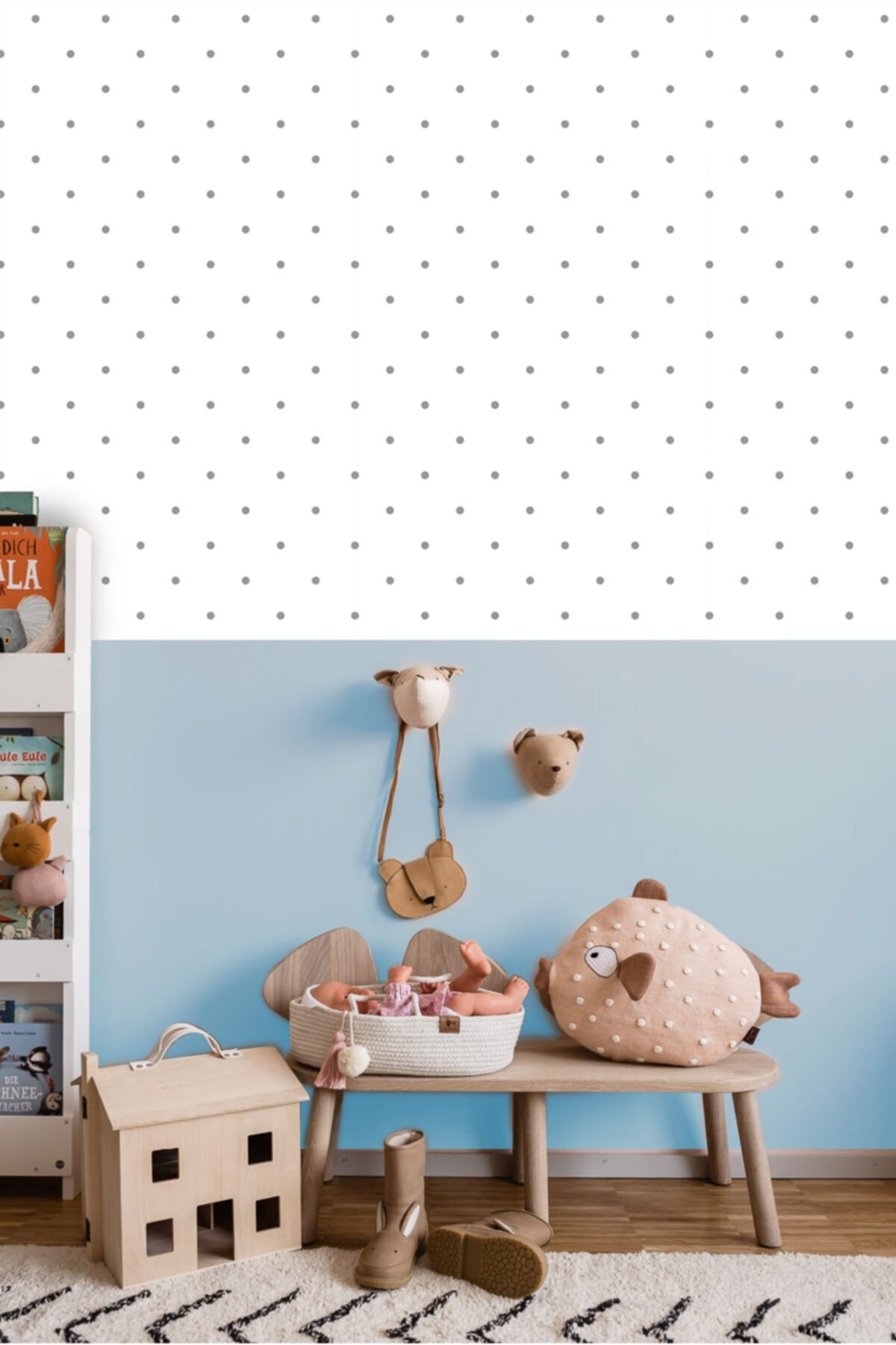 LAGOONkids Simple Baby – Blue Çocuk Odası Duvar Kağıdı