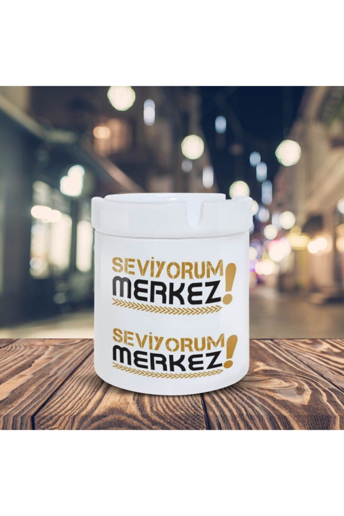 Asilmeydan Behzat Ç Seviyorum Merkez Baskılı Küllük Seramik Kül Tablası-7771