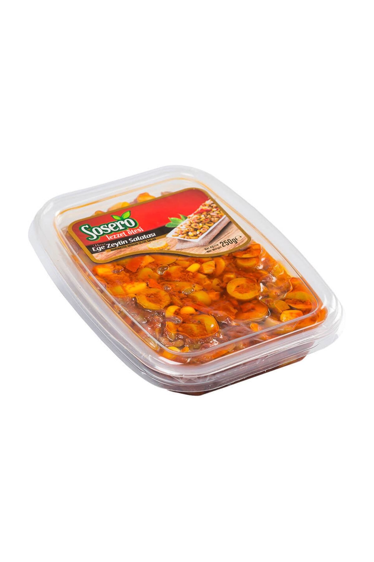 Sosero Vakum Tabak Ege Zeytin Salatası 250 gr