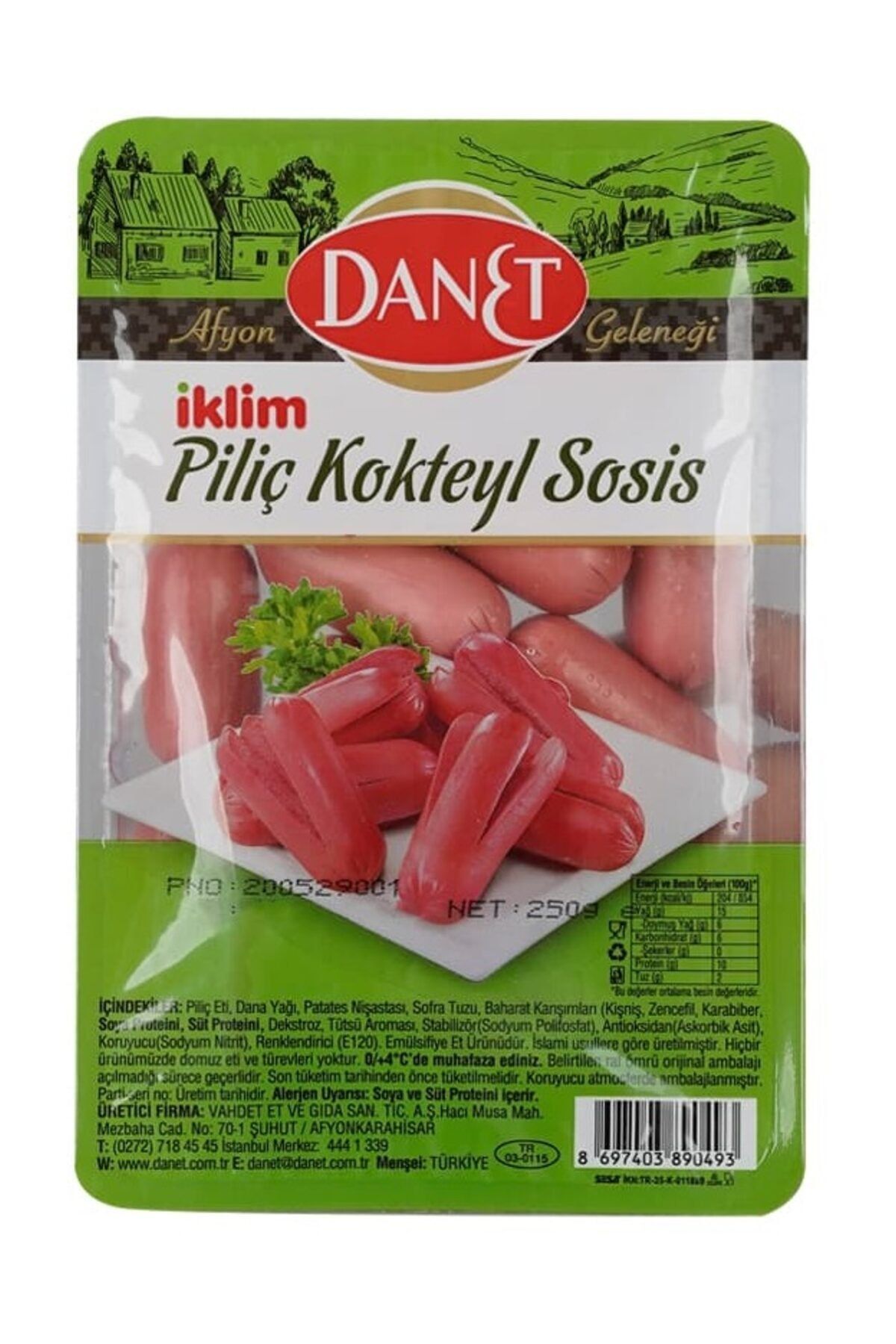 Danet İklim Sosis 250 gr