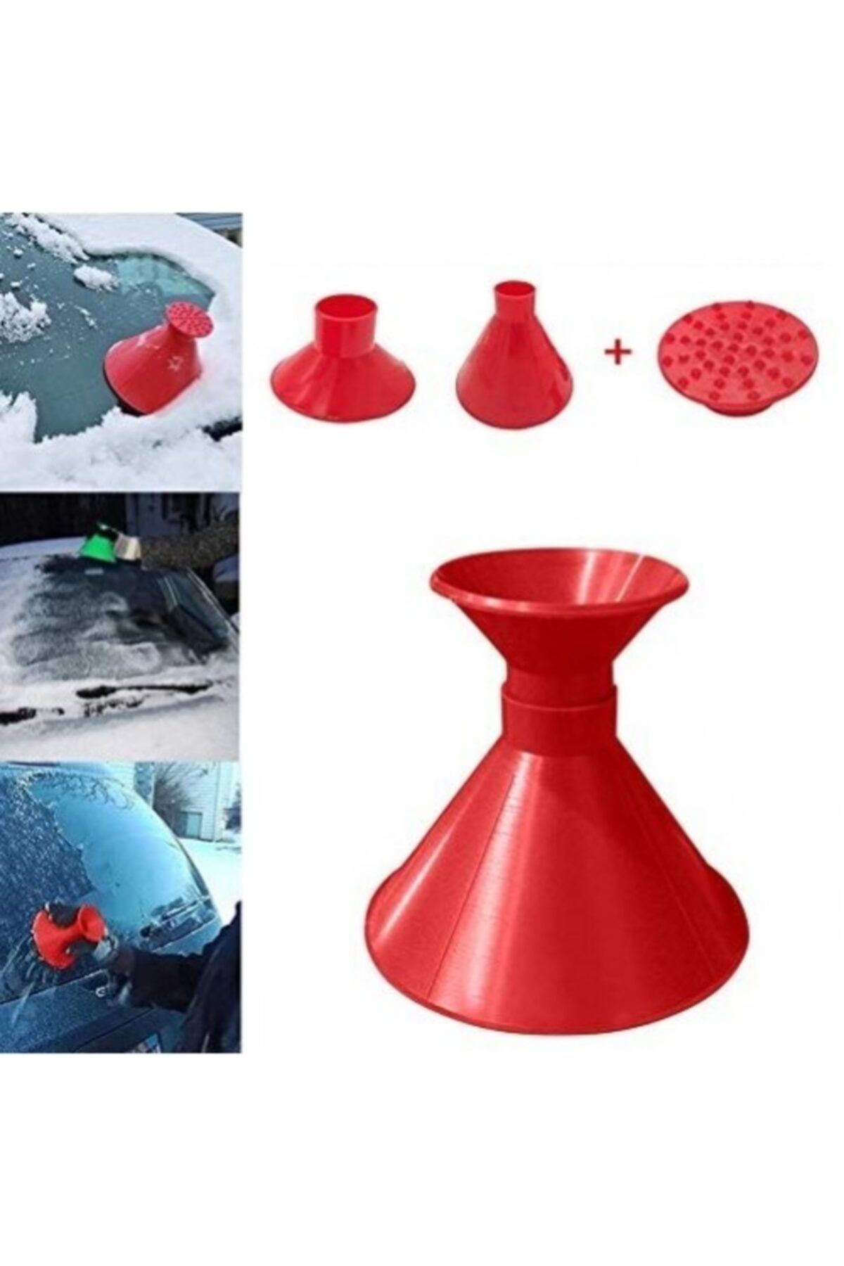 firsatisepetle Araba Kar Buz Kazıyıcı Koni
