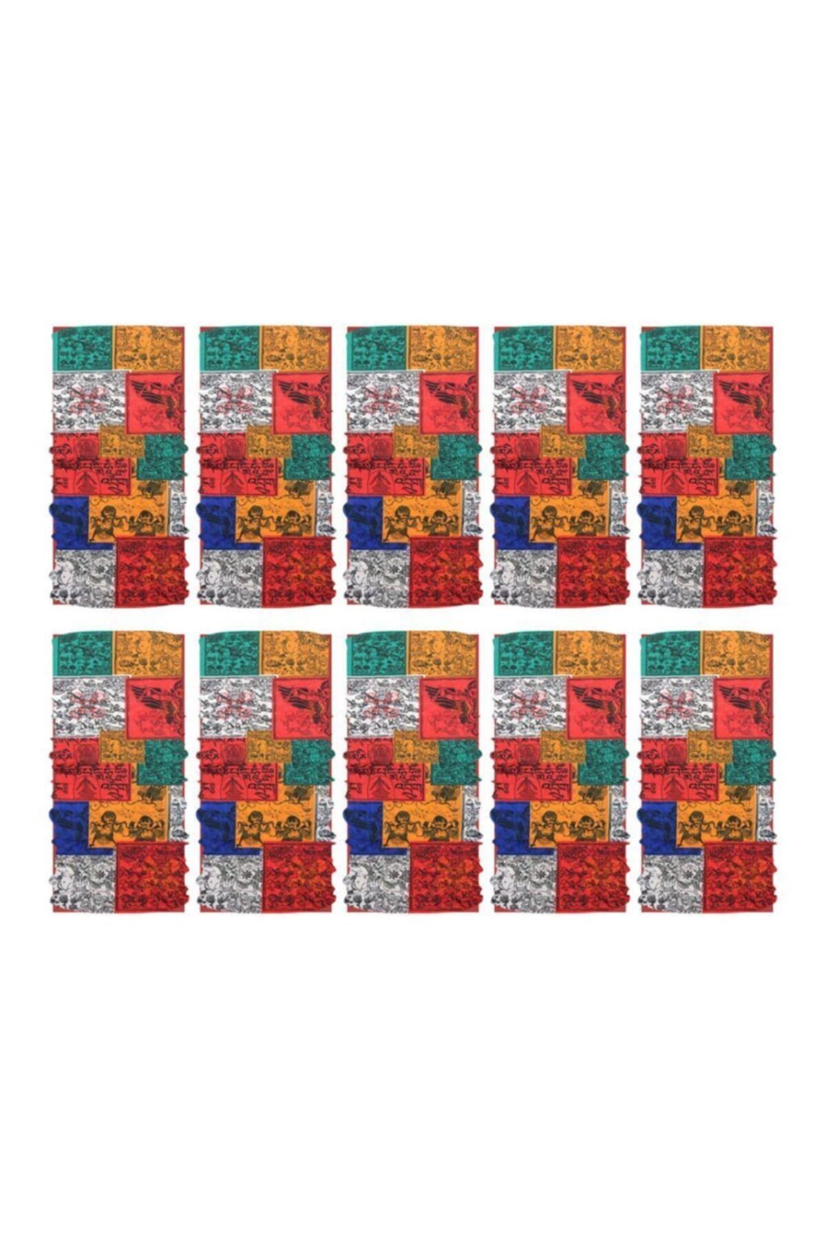 Knmaster Metonya Buff Bandana Boyunluk Maske Saç Bandı 10'lu Paket