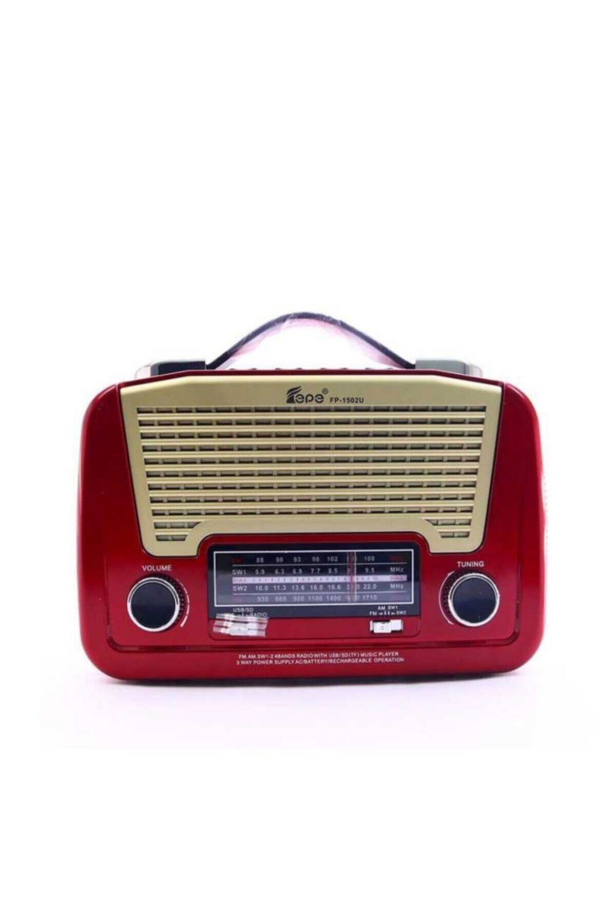 NO NAME Usb Sd Nostaljik Görünümlü Radyo