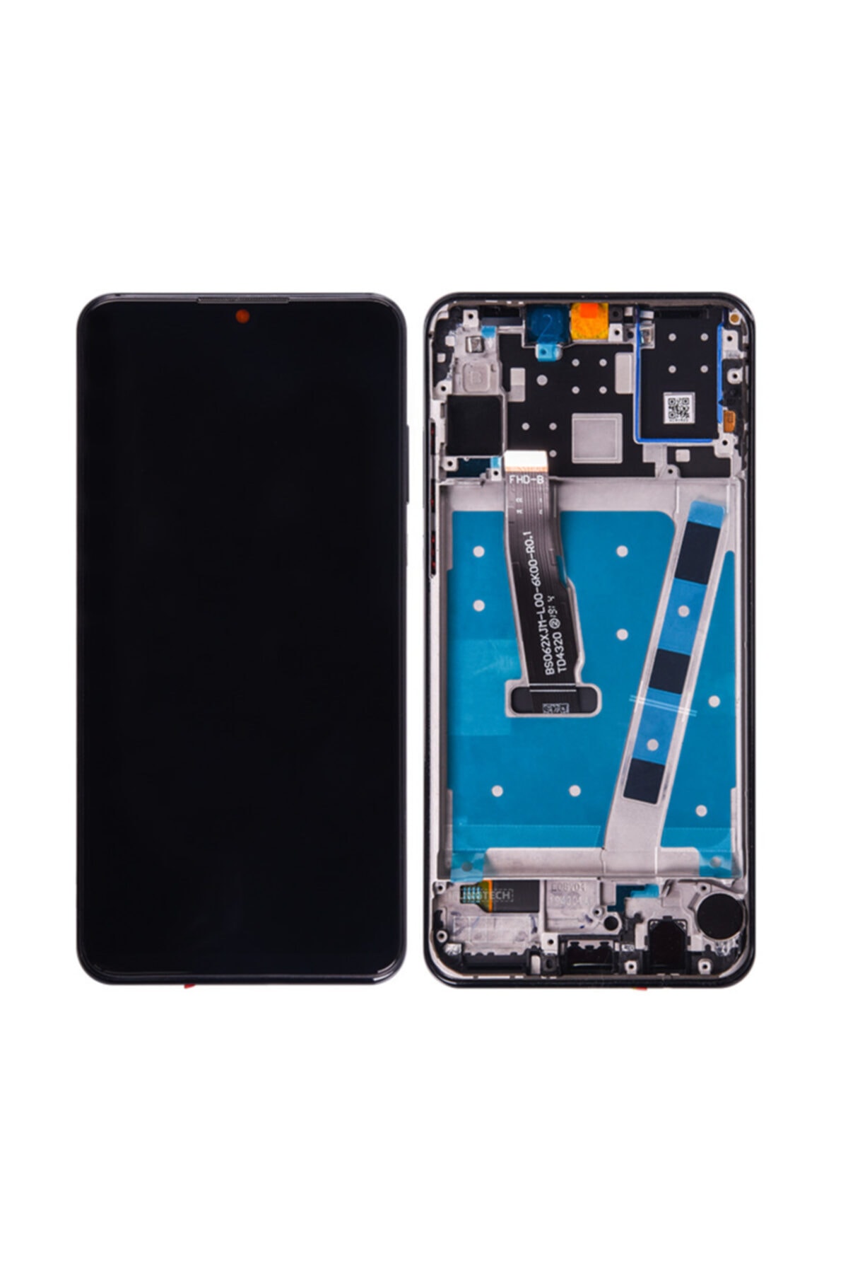 Huawei P30 Lite 64 Gb Uyumlu Lcd Ekran Dokunmatik Çıtalı Siyah