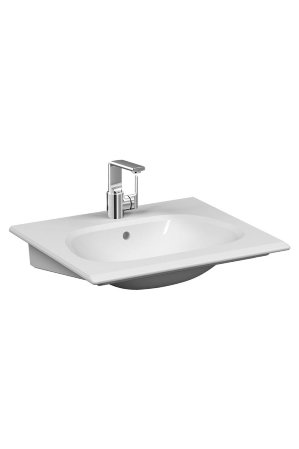 VitrA Frame 5707b403-0001 Etajerli Lavabo, 65cm, Beyaz