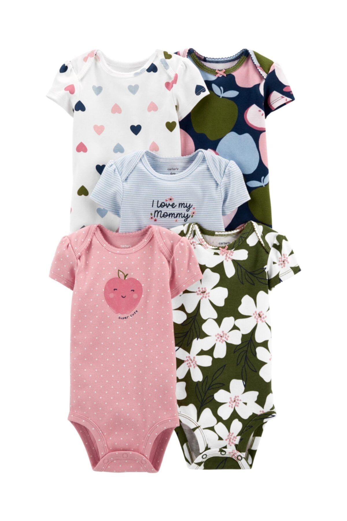 Carter's Kız Bebek Layette 5'li Body 1l956410