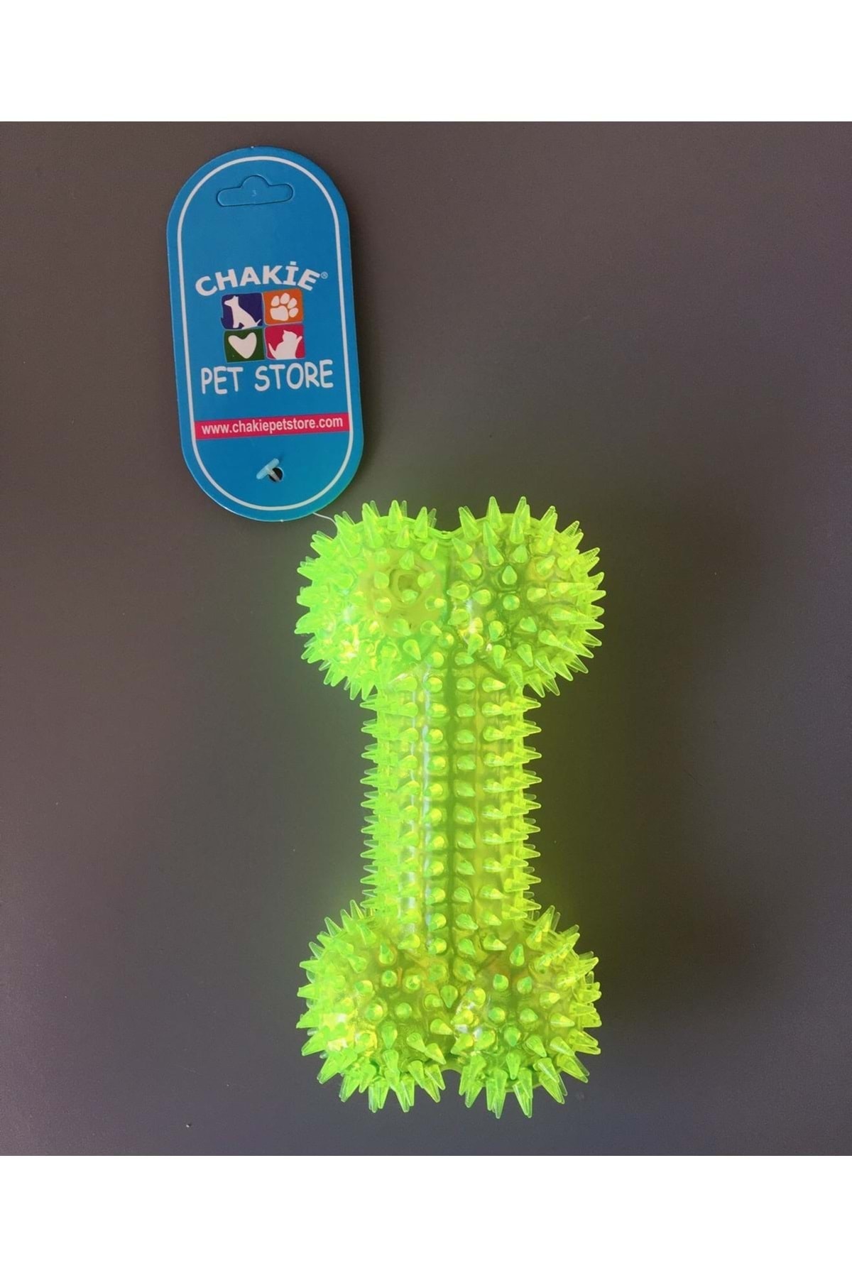 Chakie Işıklı Kemik Köpek Oyuncağı - Sarı