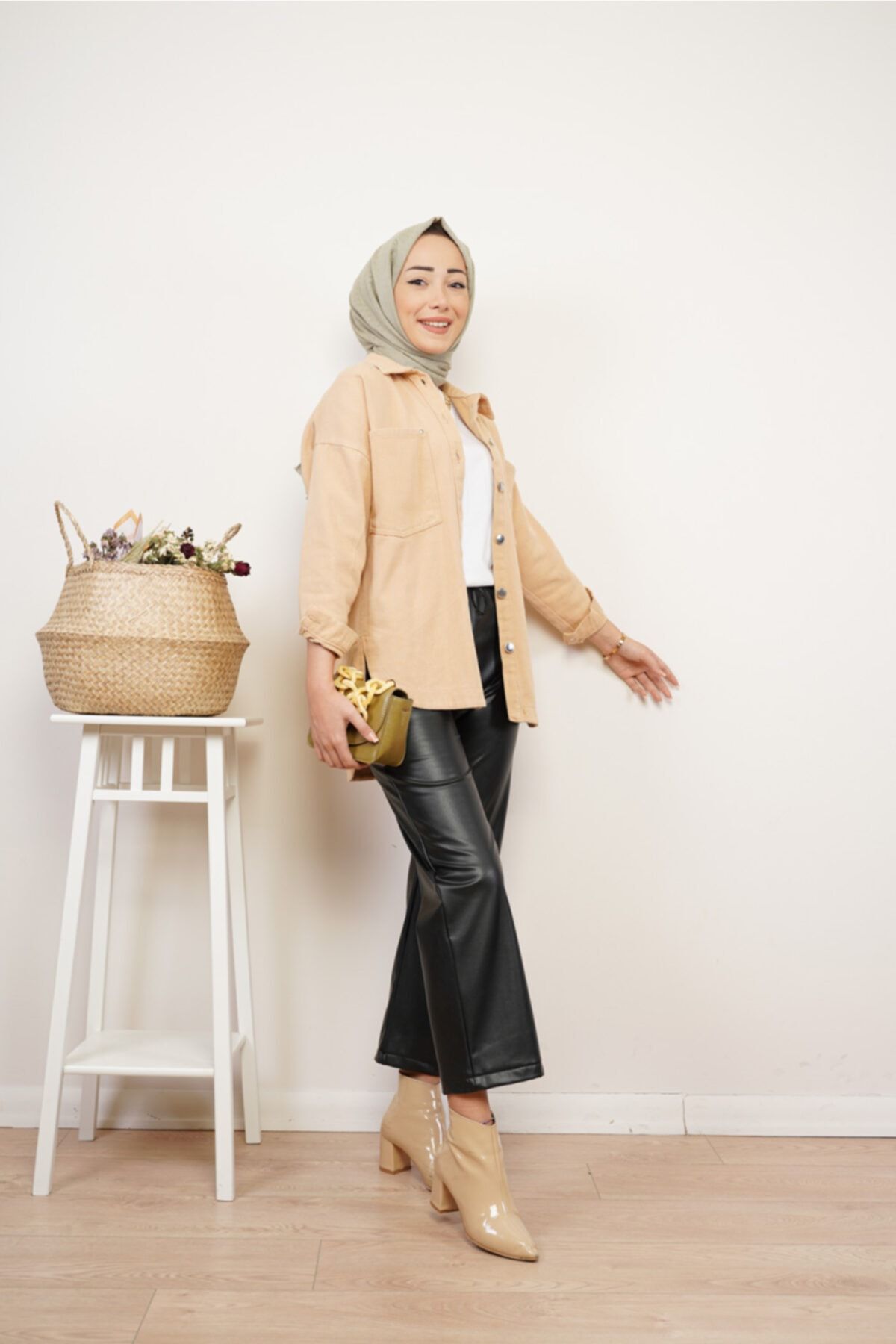 KAMİL KESKİN Düğmeli Gabardin Ceket