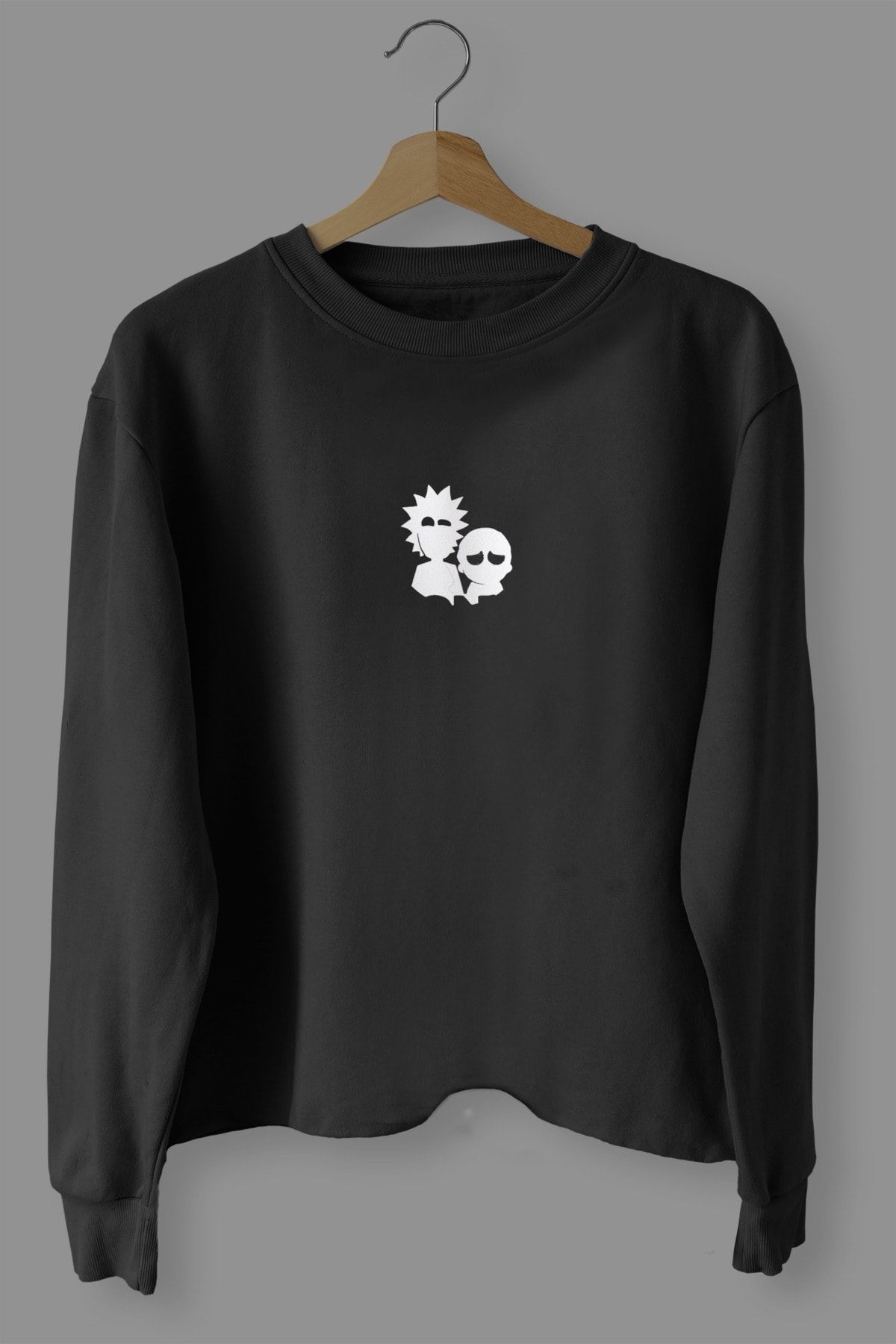 Glorified Rick And Morty Tasarım Baskılı Mevsimlik Oversize Sweatshirt