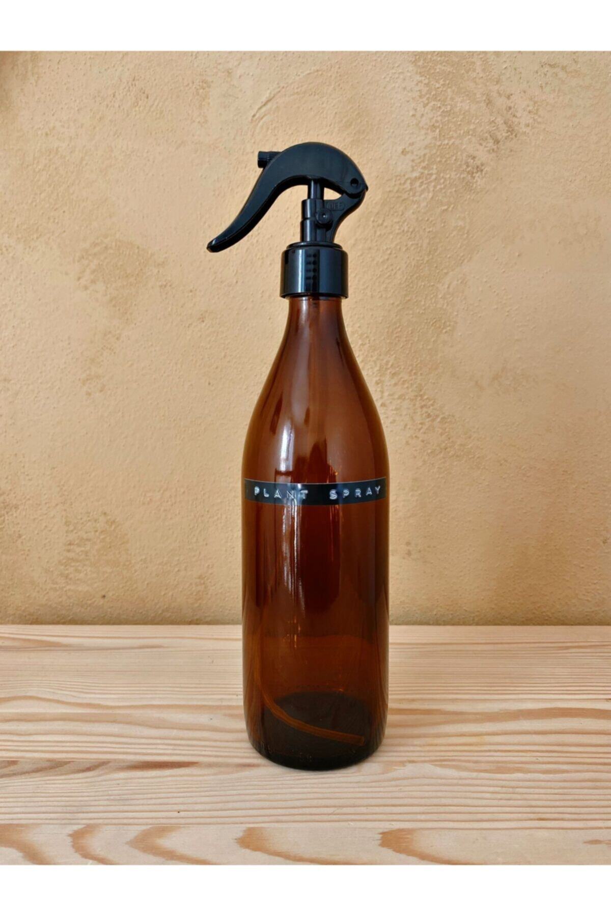 Harmoni Home 500 ml Amber Kahverengi Cam Sprey Şişe Bitki Spreyi