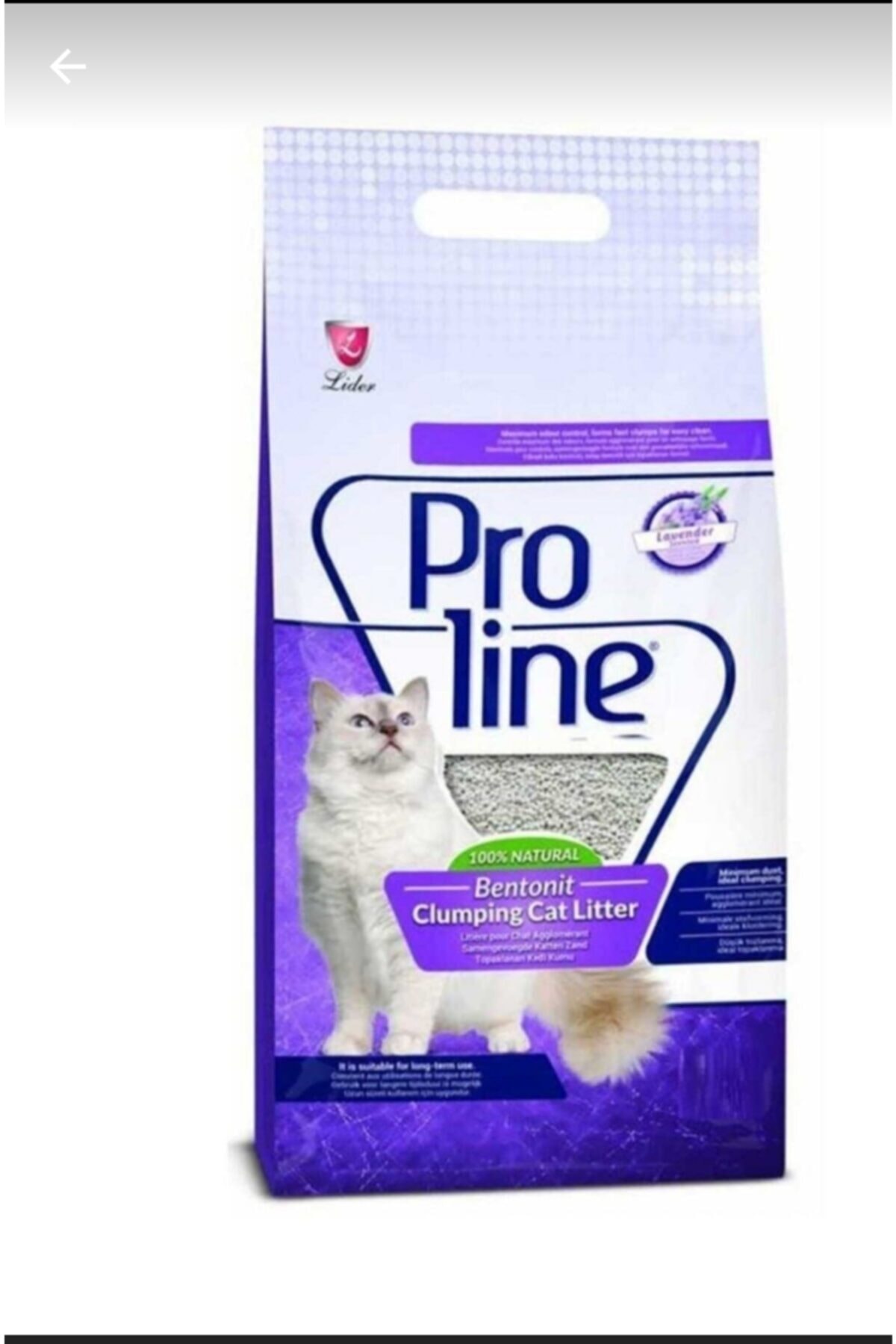 Pro Line Lavanta Kokulu Kedi Kumu 10 L
