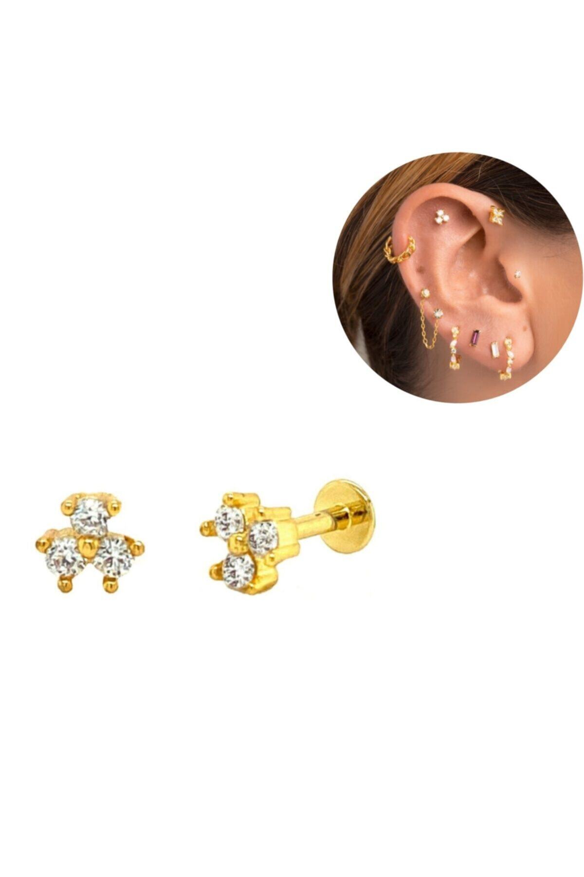 Bylin Cerrahi Çelik Ikili Piercing Set / Bar Uzunluğu 6 Mm
