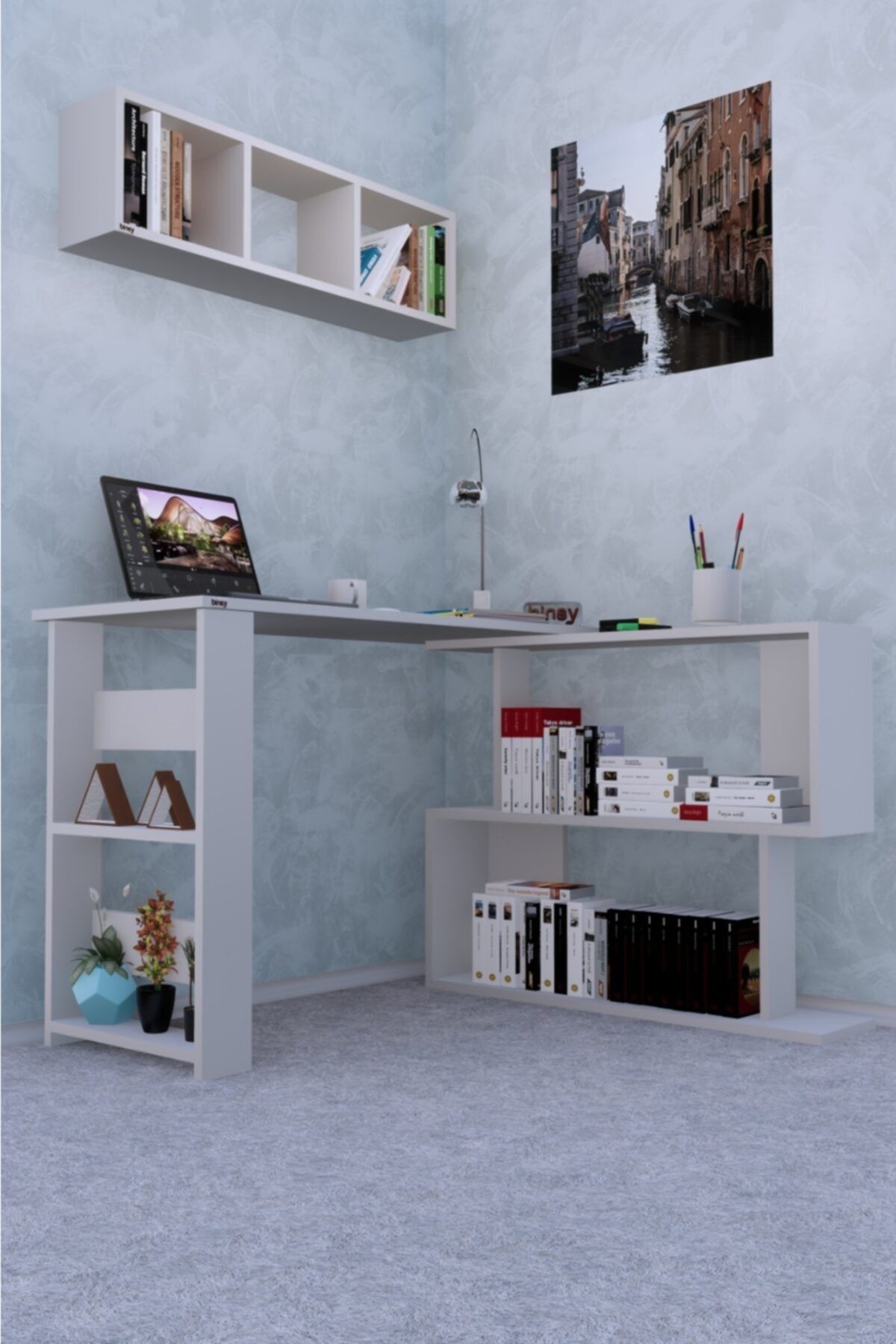 Bi Demonte Sihirli Ofis Ve Genç Odası Çalışma Masası Set