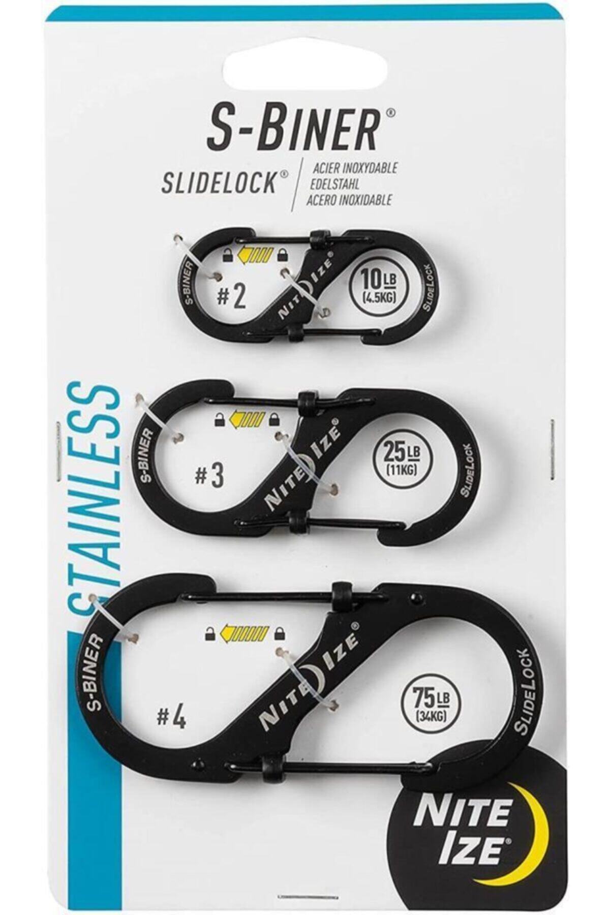 Nite Ize S-biner Slide Lock Karabina 3lü Set