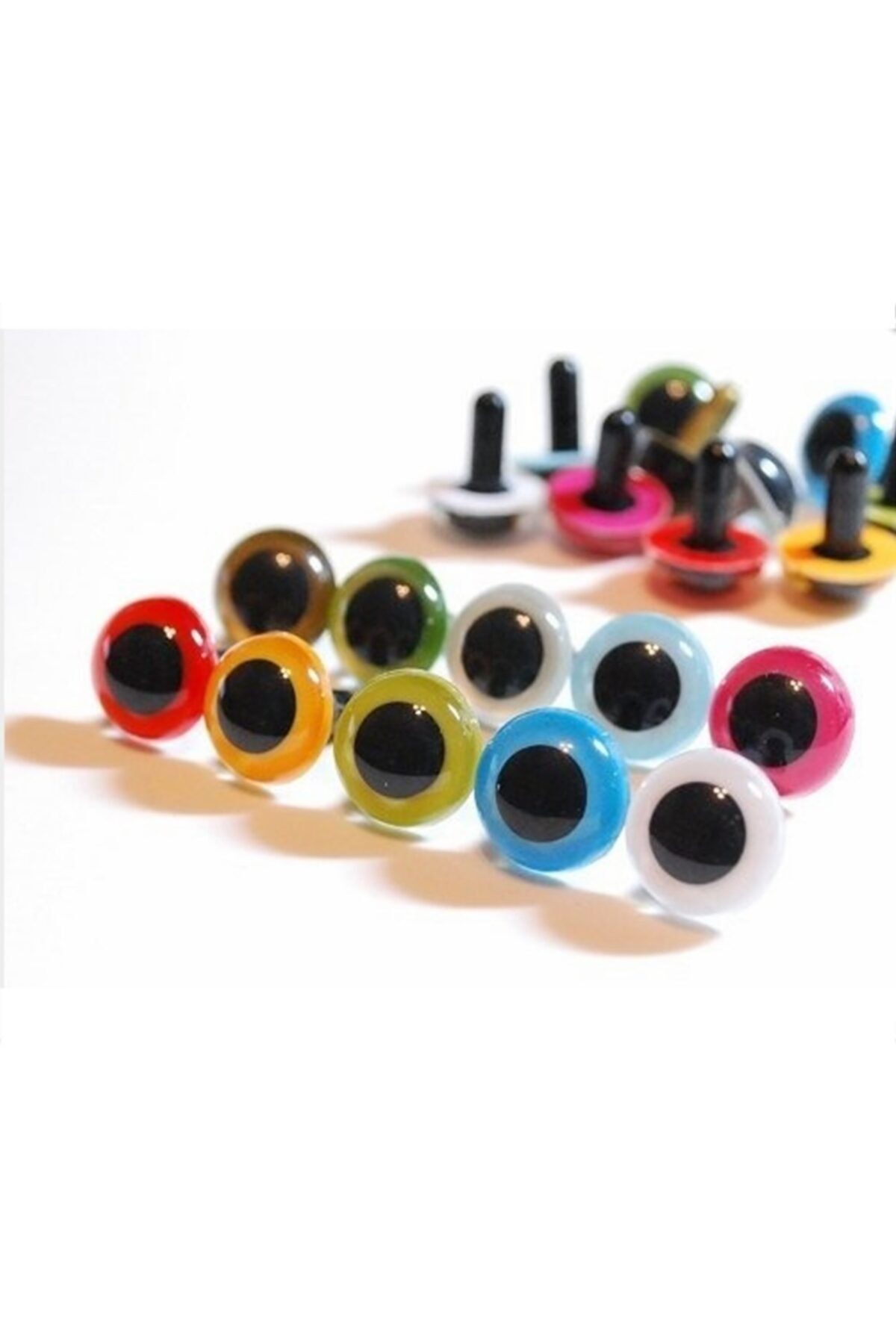 RoseRoi Vidalı Göz 10 Ml 100 Adet Karışık Renkli Korumalı Göz Vida Seti
