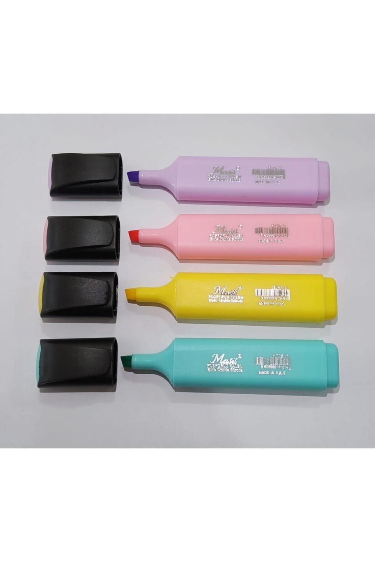 Masis Pastel Fosforlu Kalem 4 Renk 4'lü Paket (s)