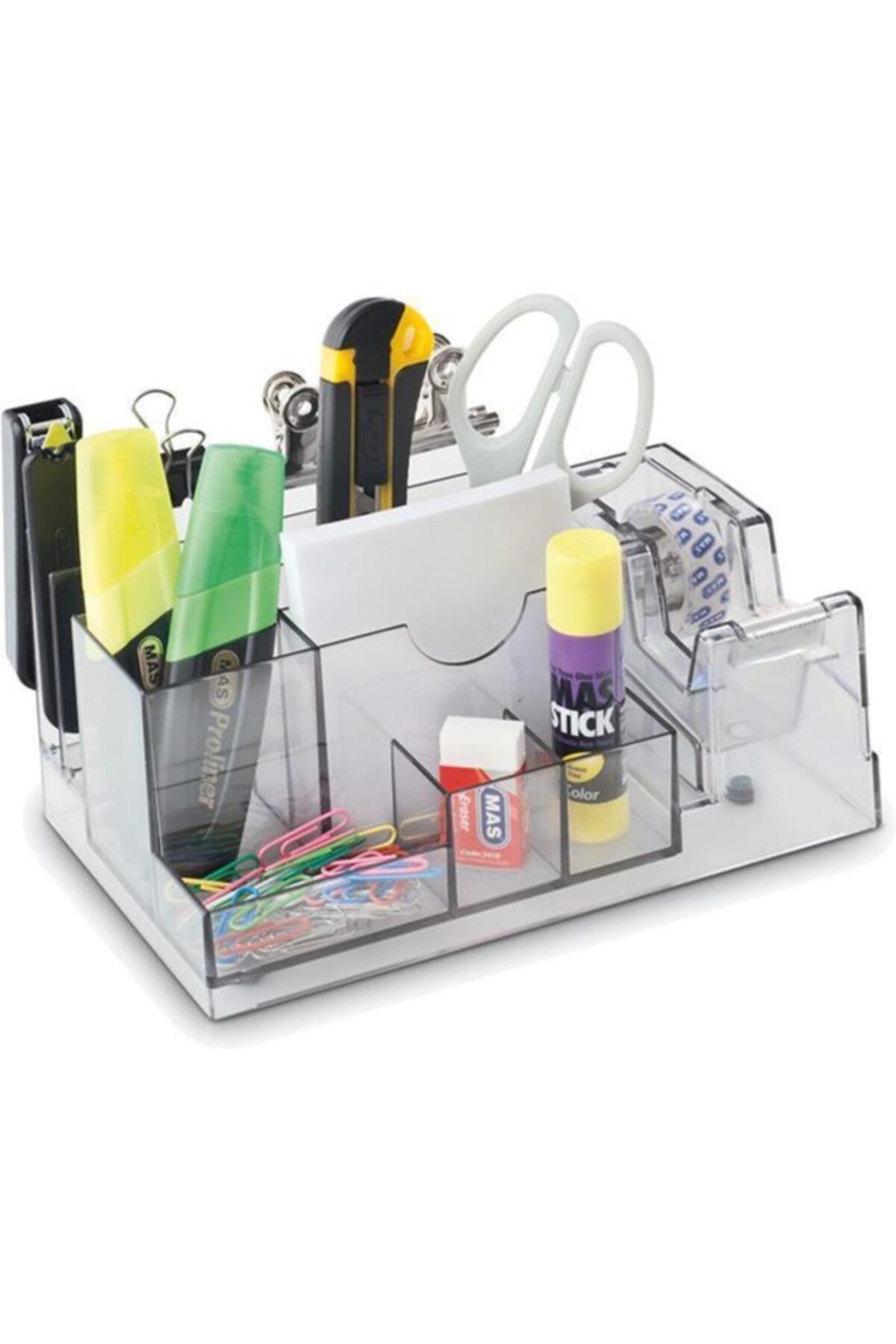easyso Bant Kesicili Masa Üstü Kalemlik Akrilik Organizer Seti Toparlayıcı Ideal Boy