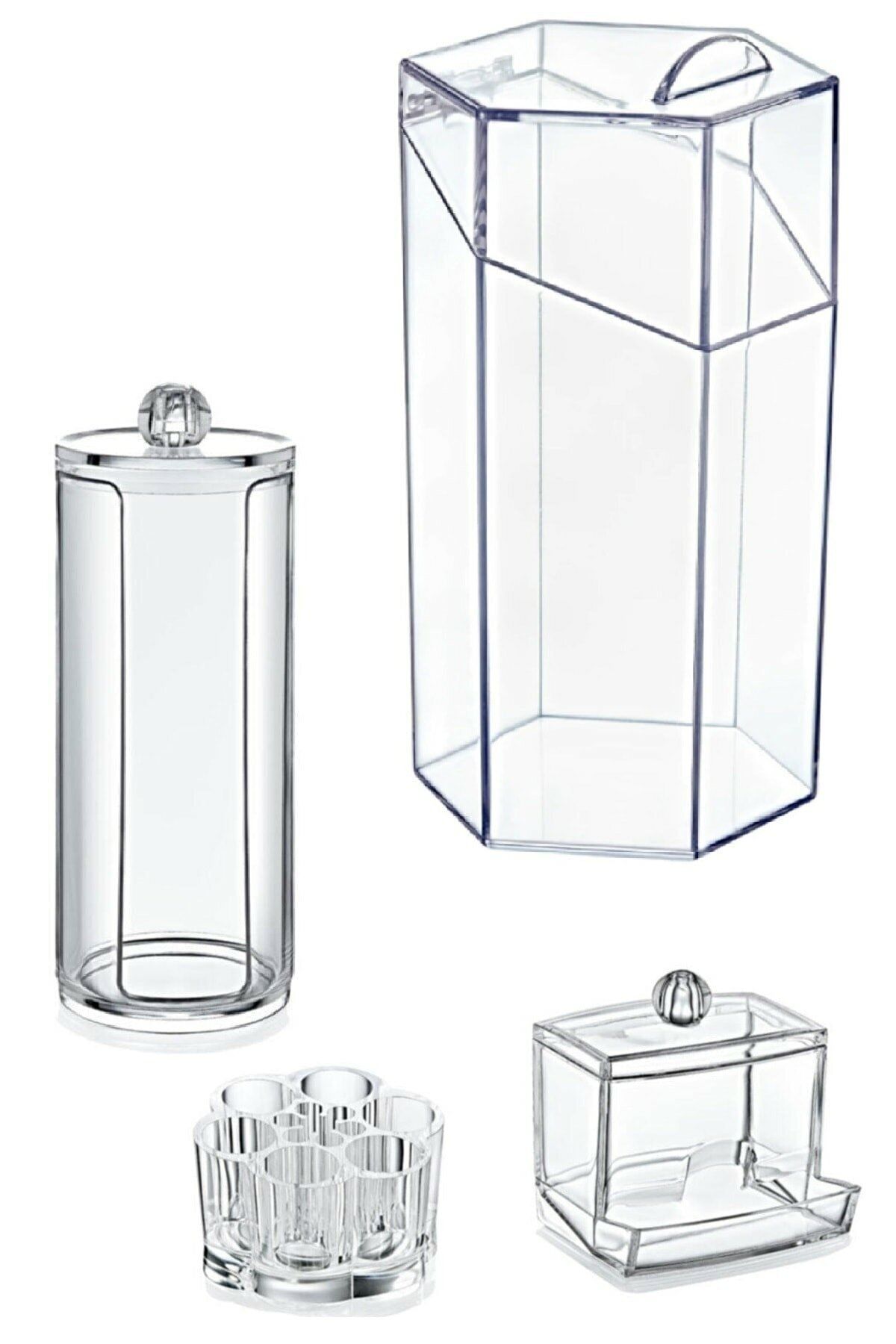 inteklife 4'lü Makyaj Organizer Set