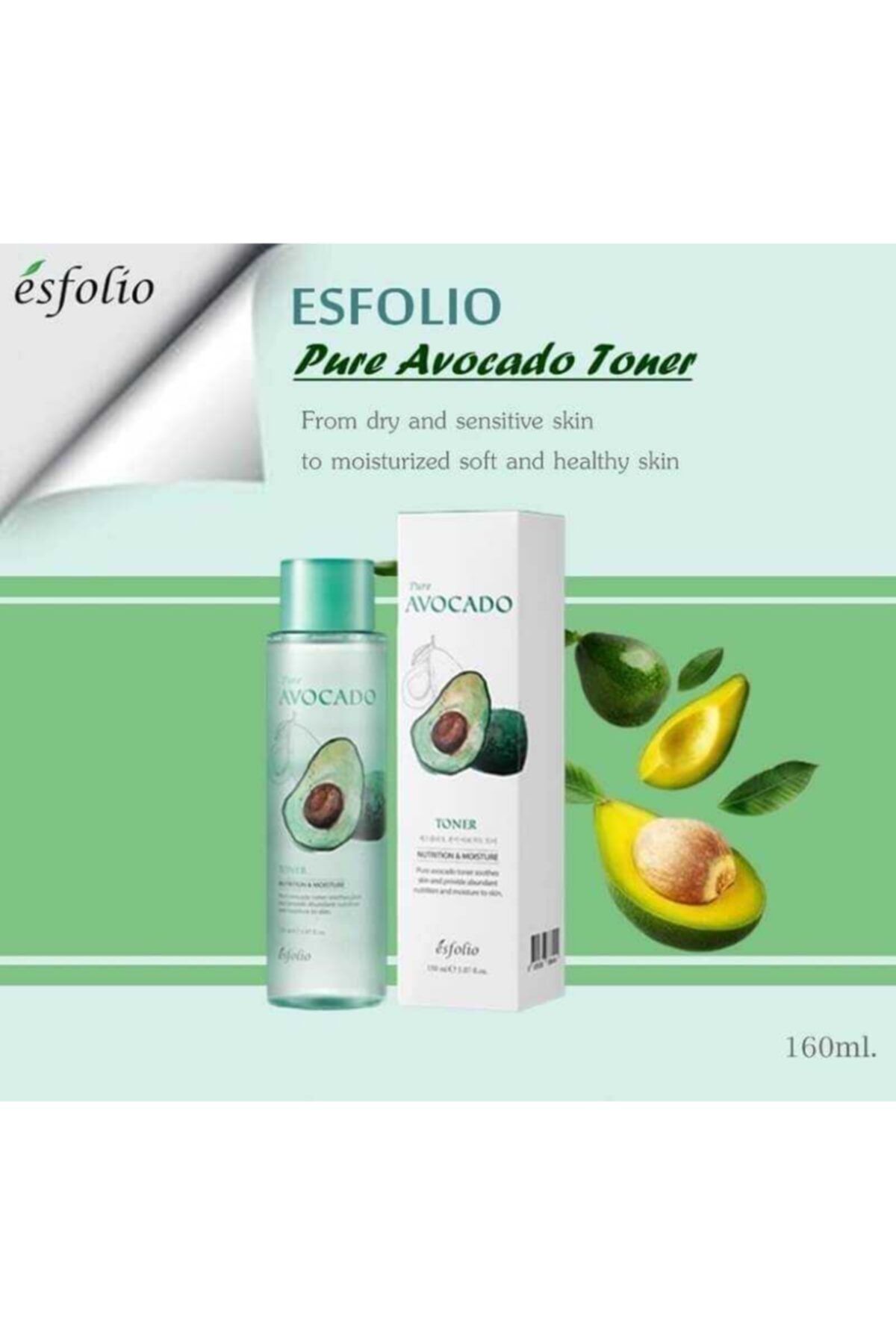 Esfolio - Pure Avocado Toner 160 ml - Avokadol Özlü Tonik 150 ml