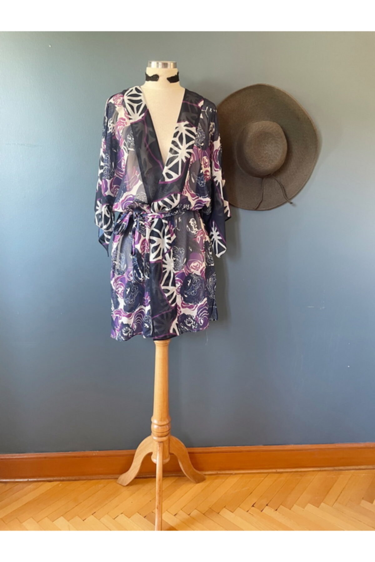 Mediterranee Desenli Kimono