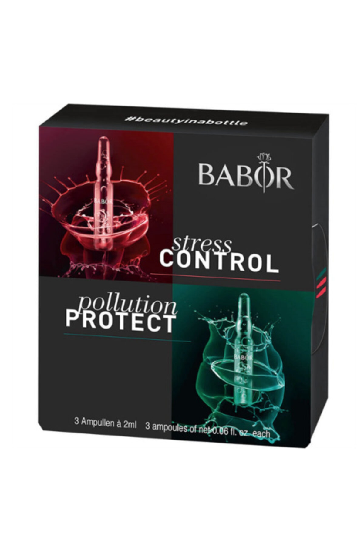 BABOR Stress Control & Pollution Protect Ampoule Mini Set Detoks Etkili Mini Ampul Seti 3x2 Ml