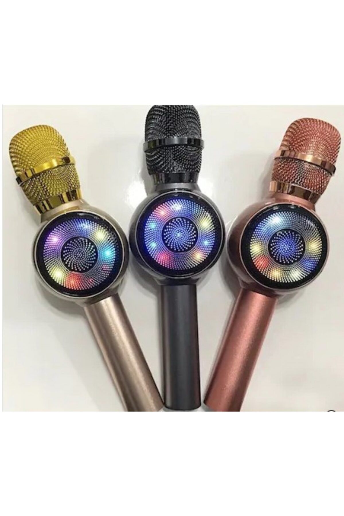 NO NAME Karaoke Mikrofon Bluetoothlu Disco Led Işıklı Md-02