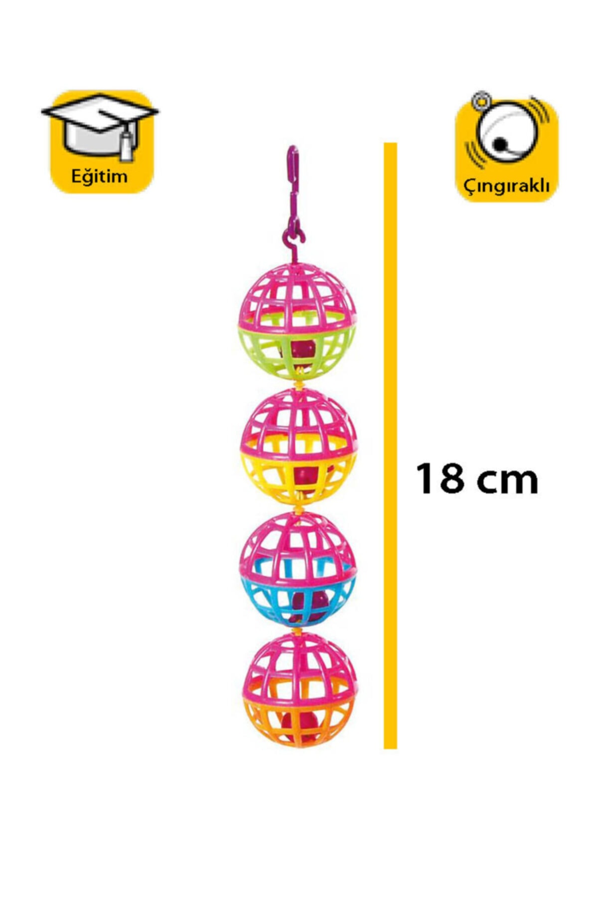 Durbuldum Karlıe Plastik Kuş Oyuncağı 18cm