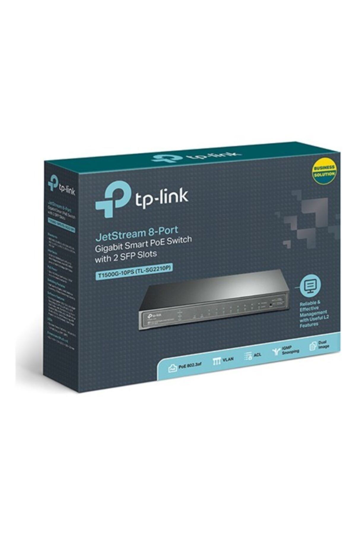 TPLINK Swıtch Tl-sg2210p 8 Port 10/100/1000 2x Sfp Poe Switch (58w)