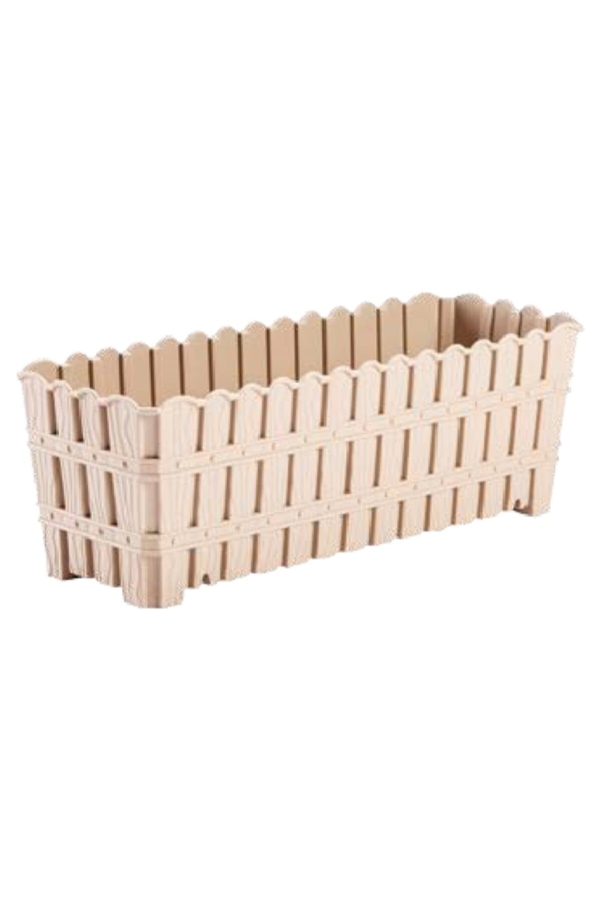 Violet Bambu Balkon Saksısı Kapuçino 30 Cm