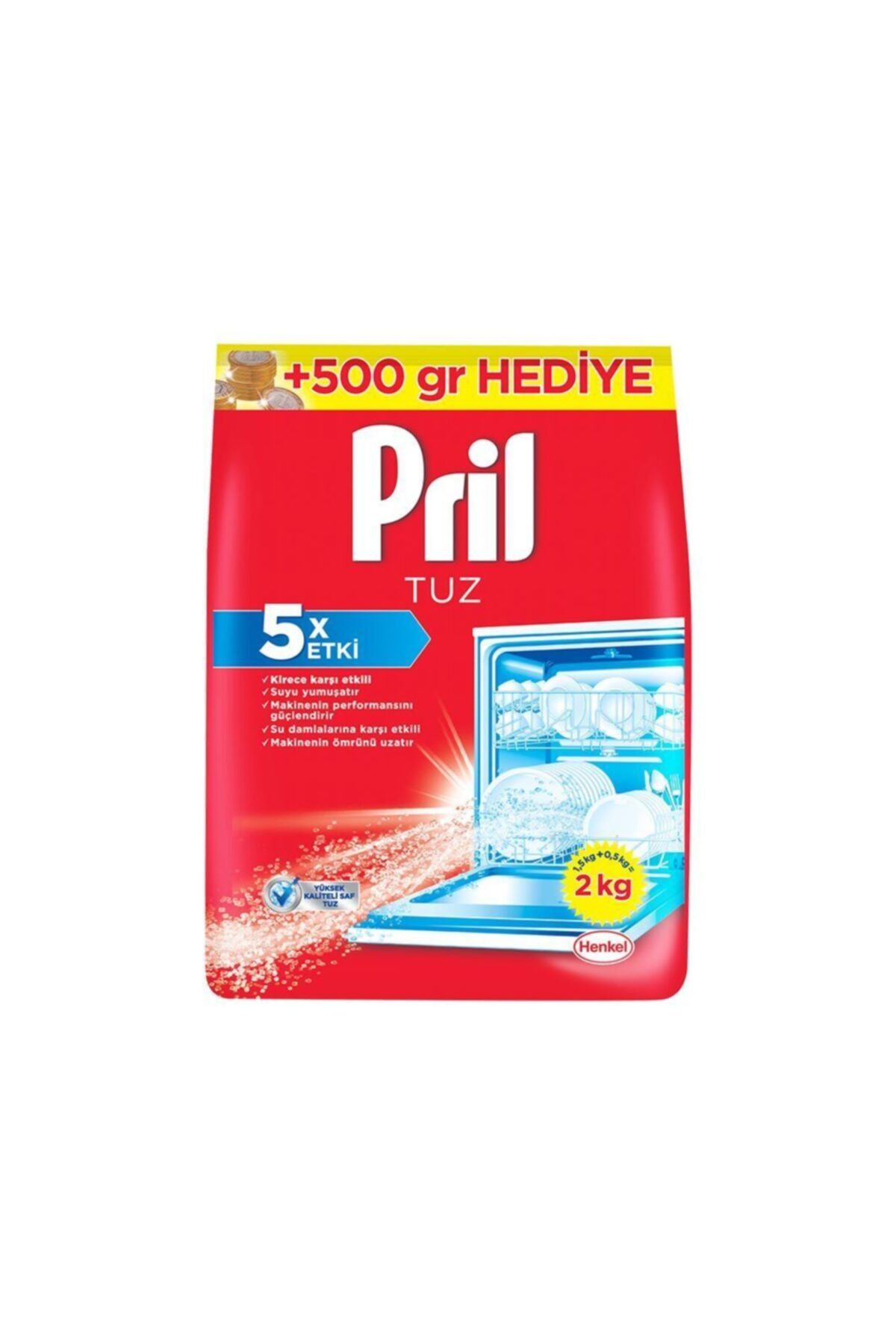 Pril 5 Etki Bulaşık Makinesi Tuzu 2 Kg