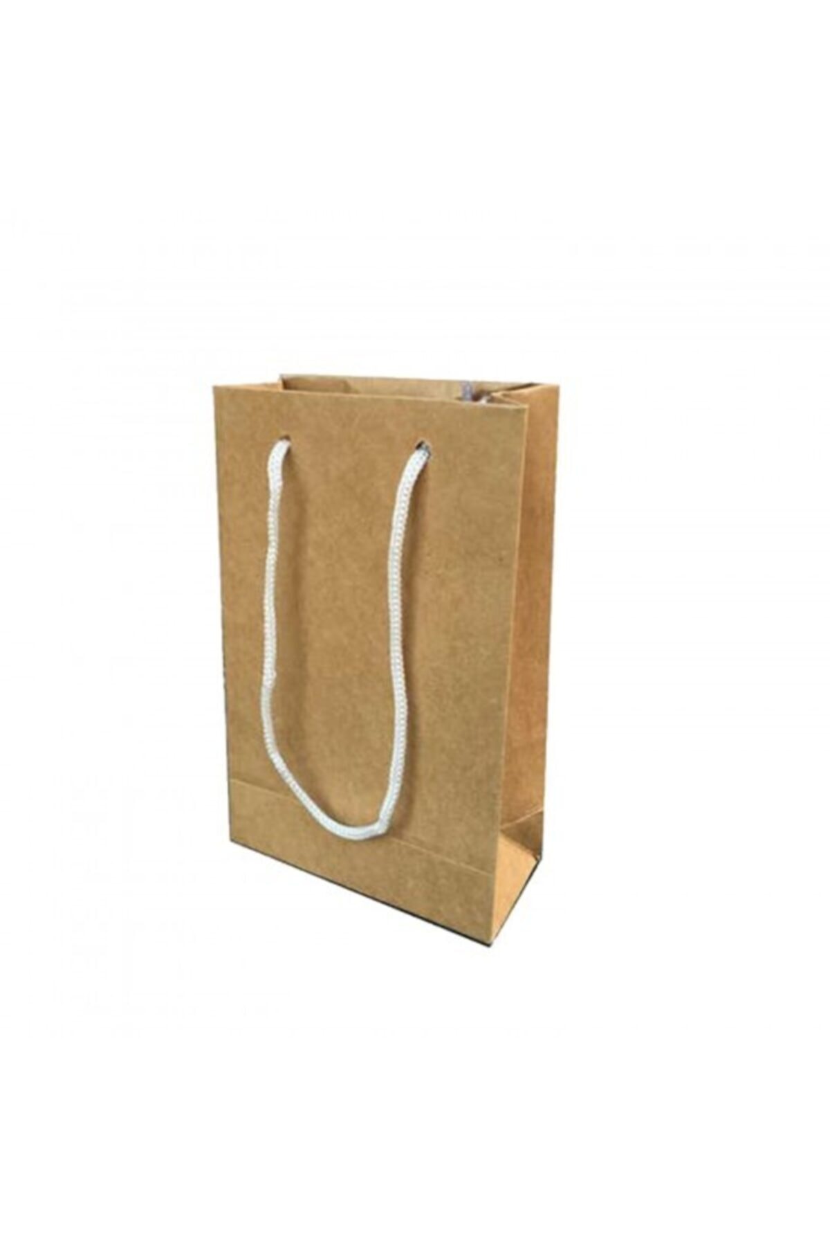 liyaparty Karton Ip Saplı Hediye Çantası Düz Renk 11x17 Cm (25 Adet)kraft