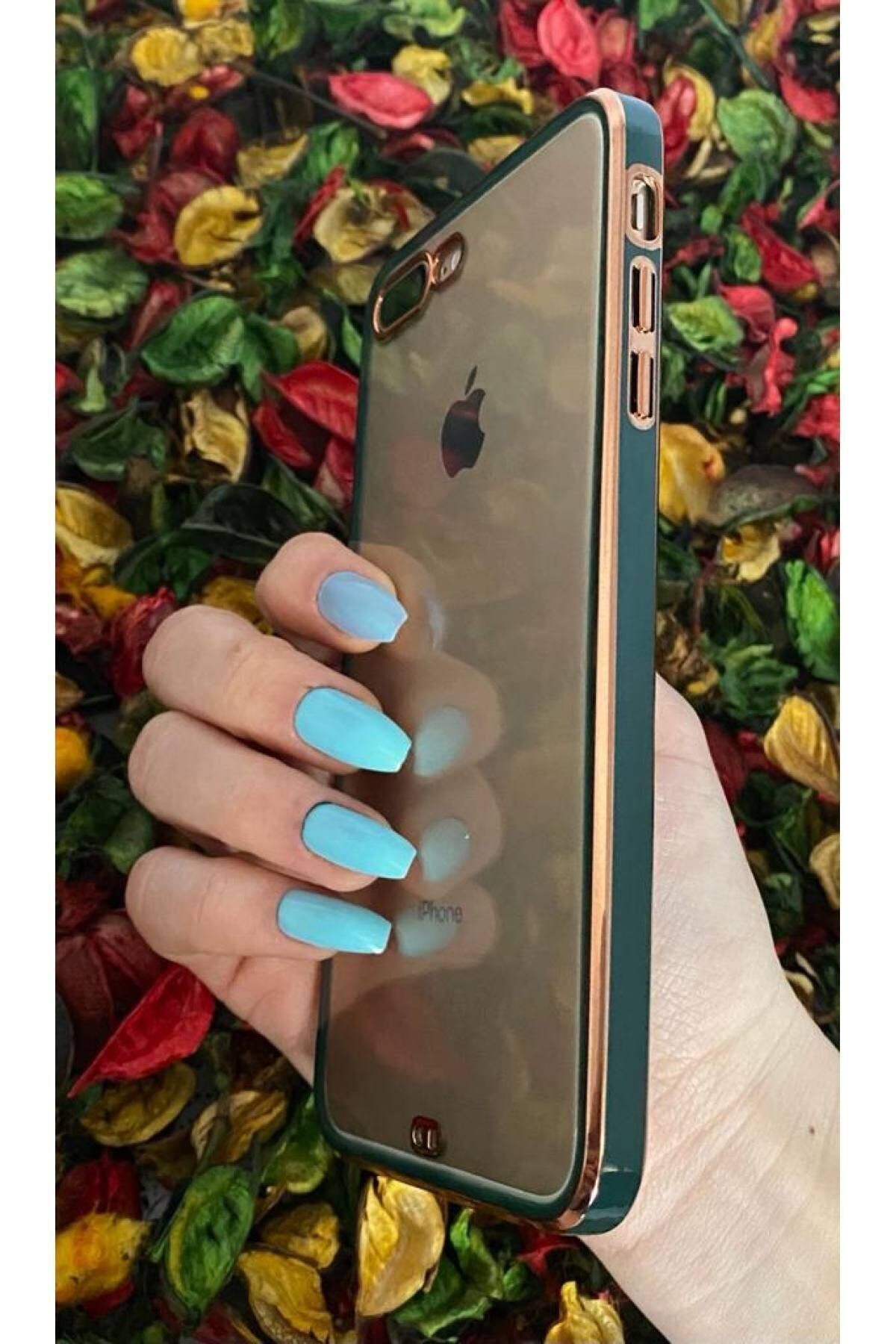 DETAY TEKNOLOJİ Iphone 7 Plus / 8 Plus Uyumlu Lüks Çerçeveli Kılıf