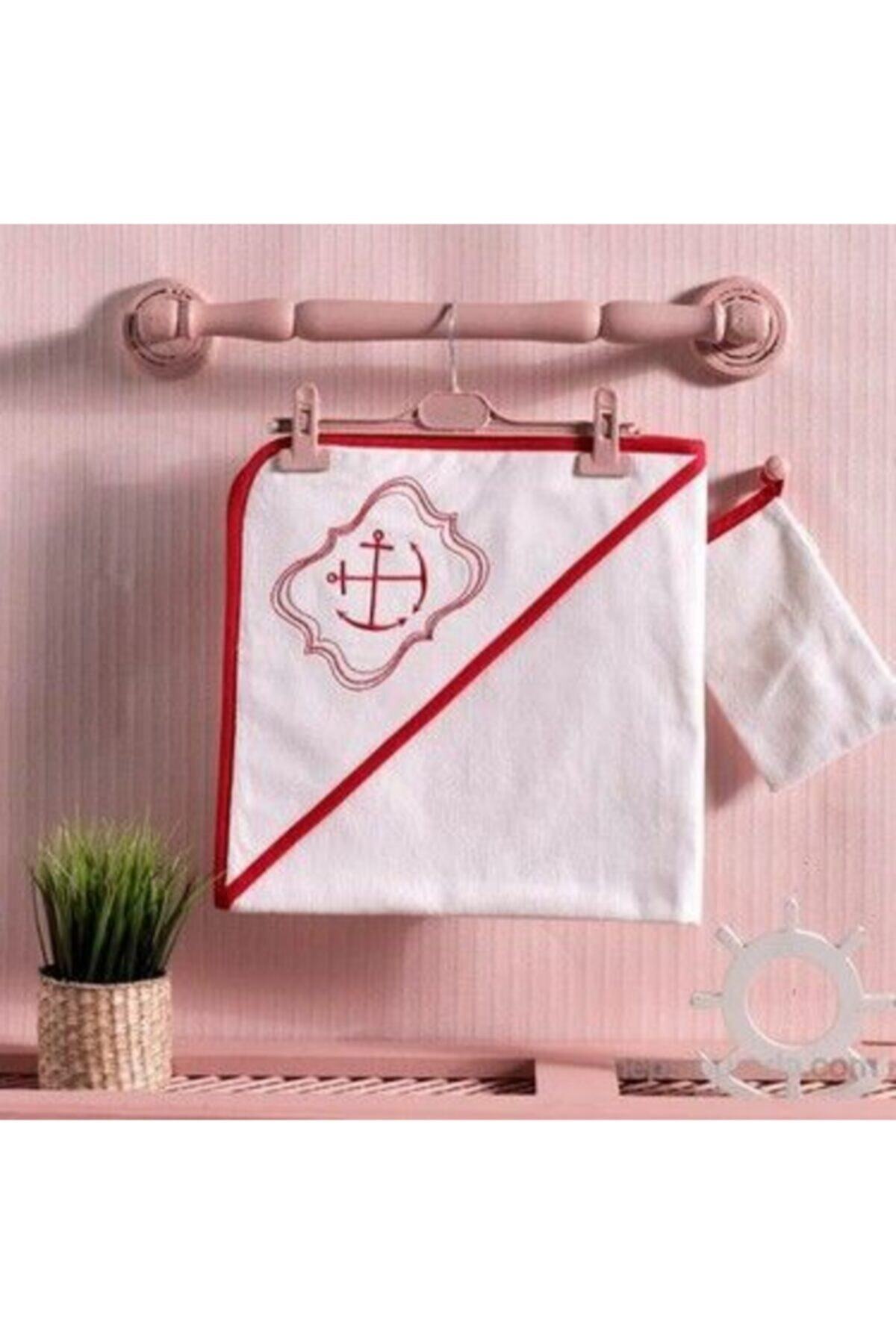 Kidboo Red Ocean Bebek Havlusu Kırmızı