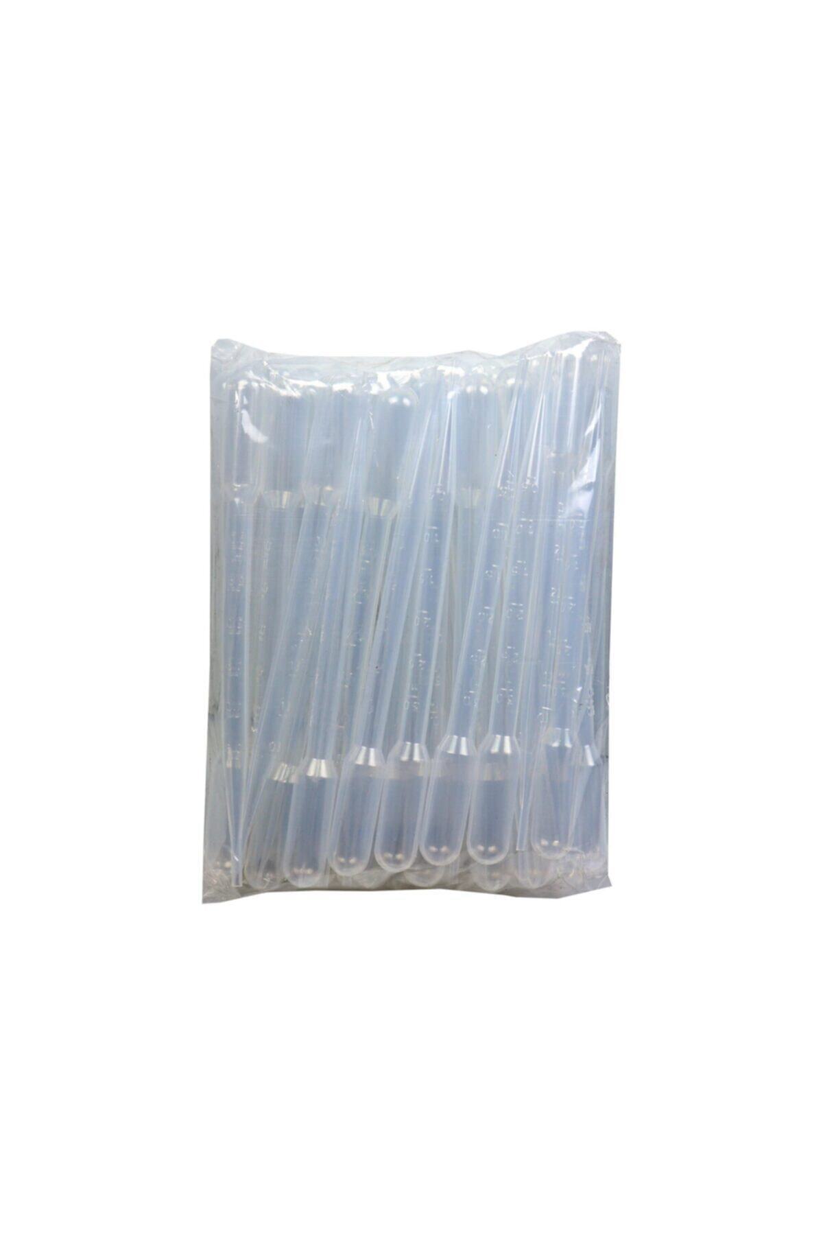YYB Şeffaf Plastik Pipet Damlalık 3 ml. 10 Adet