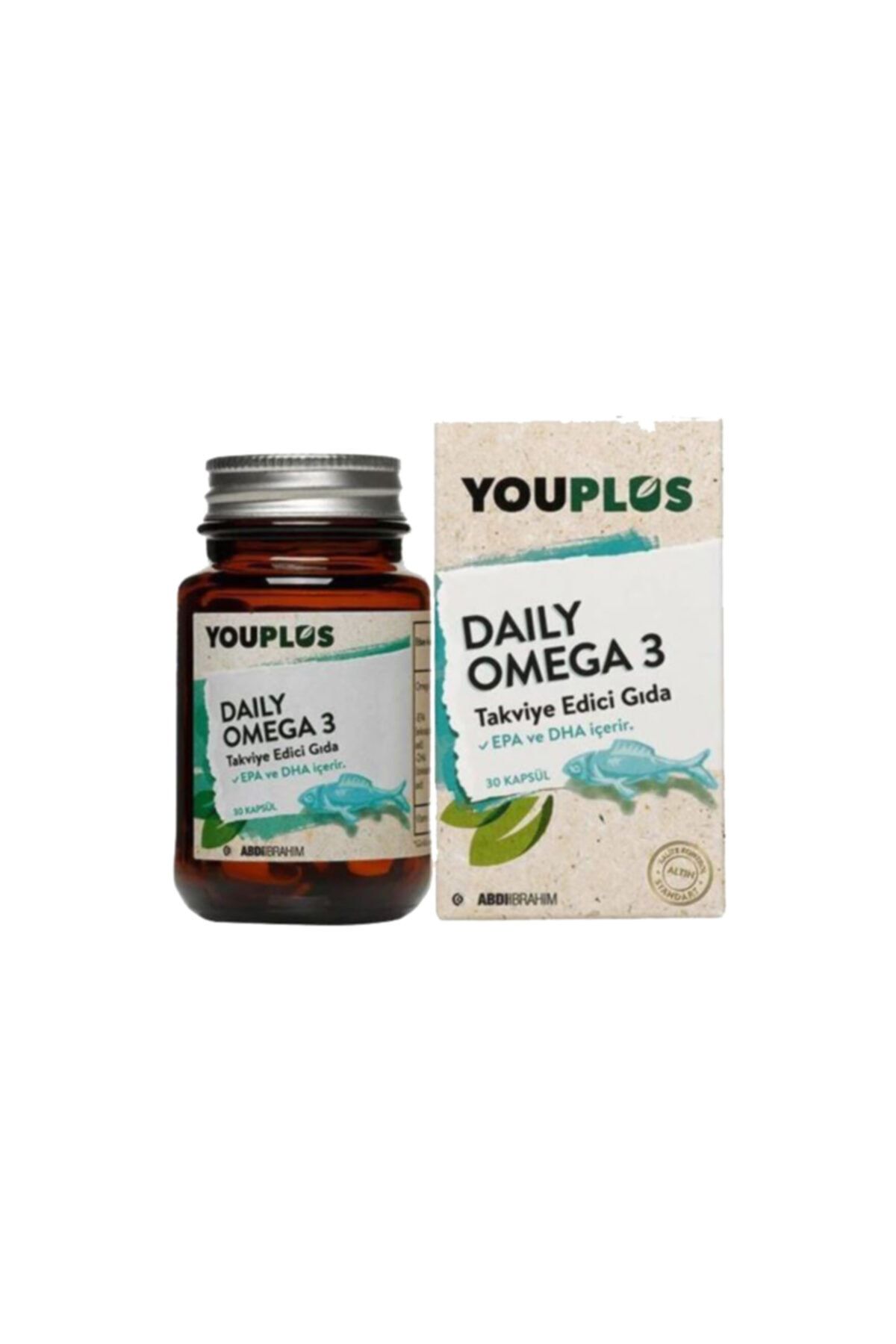 Youplus Daily Omega 3 - 30 Kapsül Takviye Edici Gıda x 4 Kutu