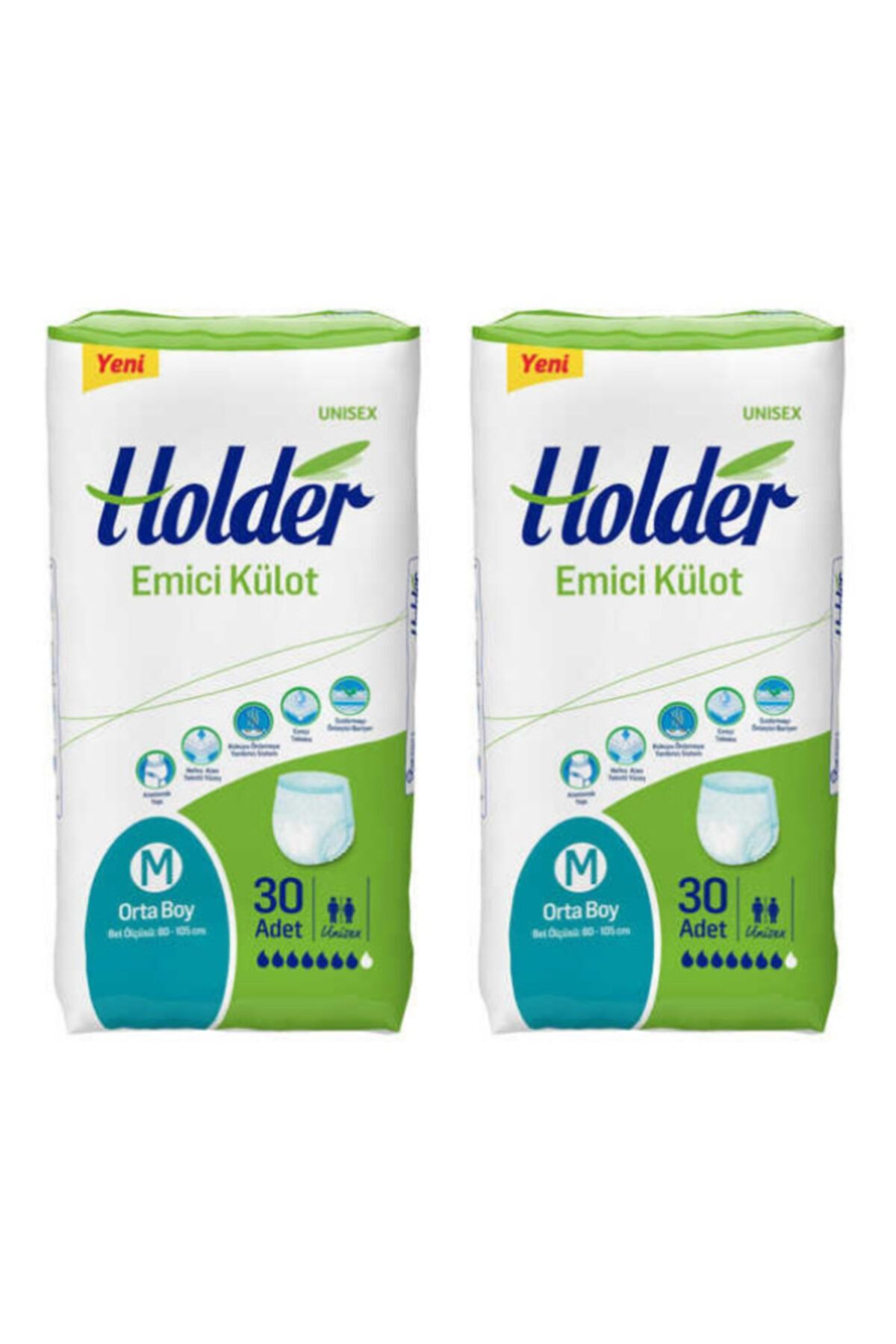 Holder Emici Külot - M - 7 Damla - 60 Adet