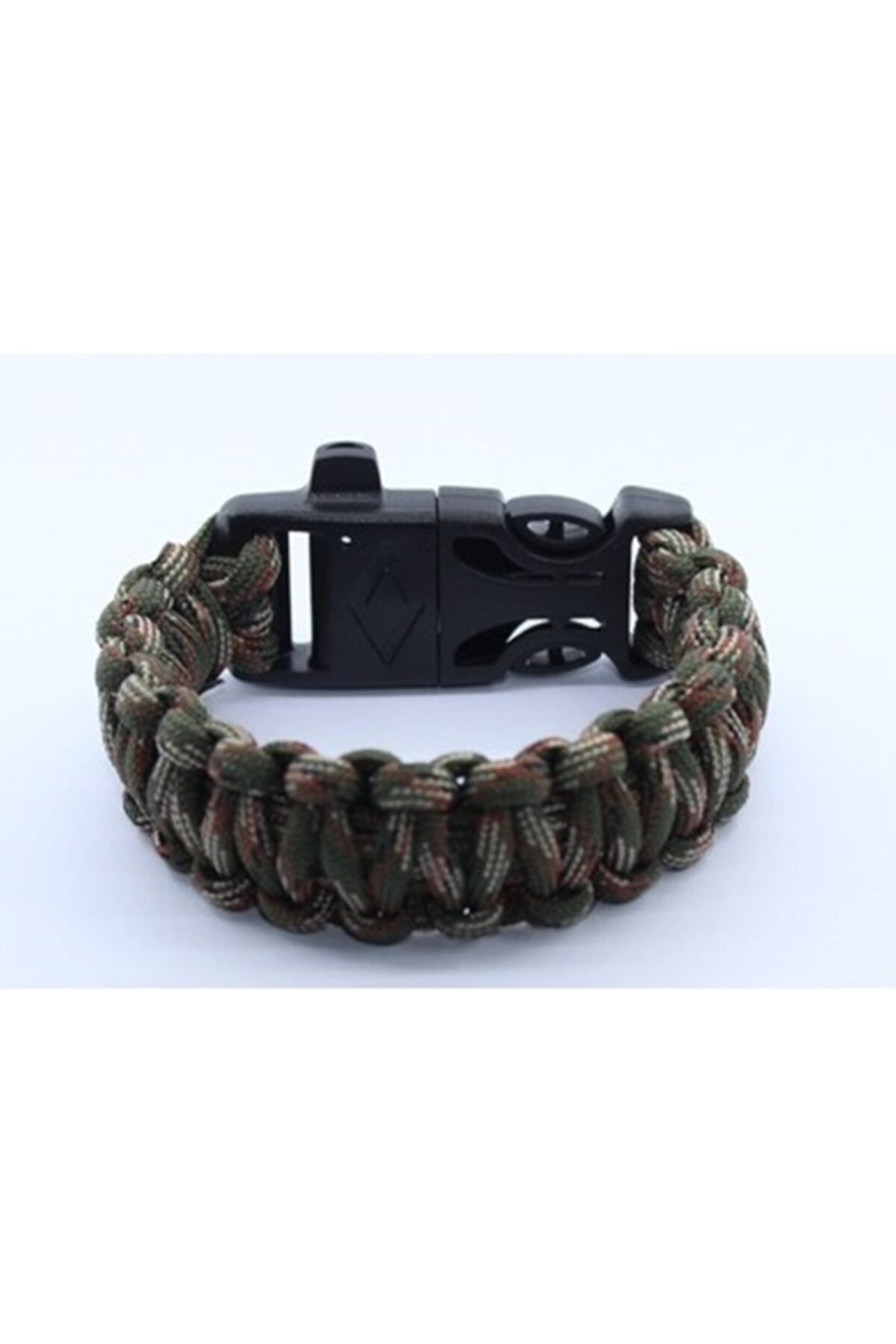 eklebunuda Paracord Bileklik Kalın Örme Magnezyum Çubuklu Ateş Başlatıcılı Düdüklü Ip Zigzag Bileklik